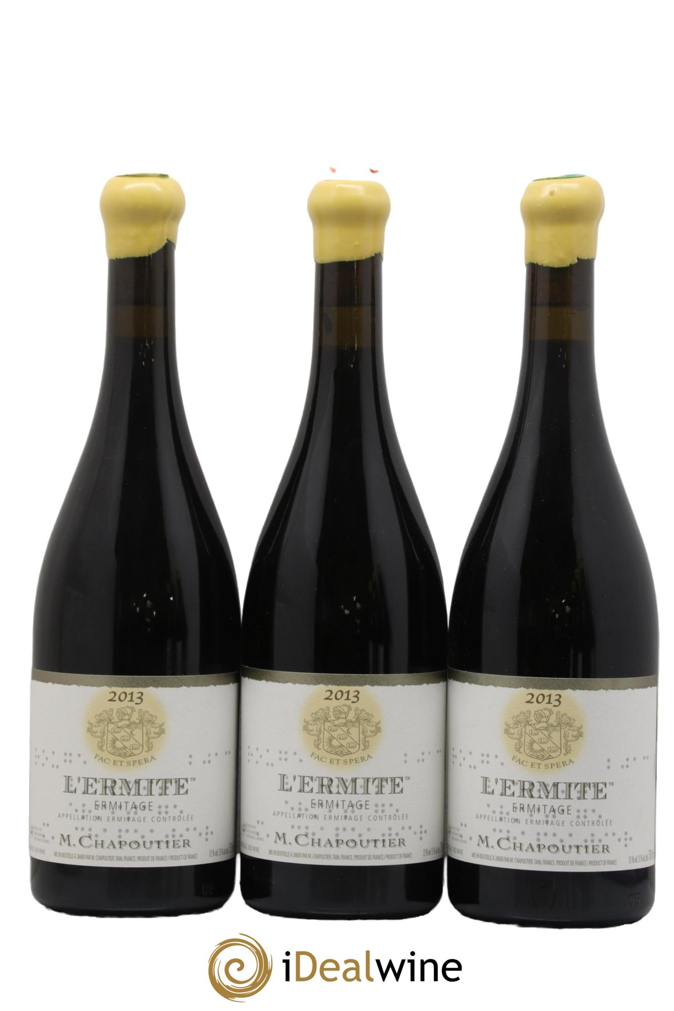 Hermitage Ermitage l'Ermite Chapoutier  2013 - Lot de 6 bouteilles - 2