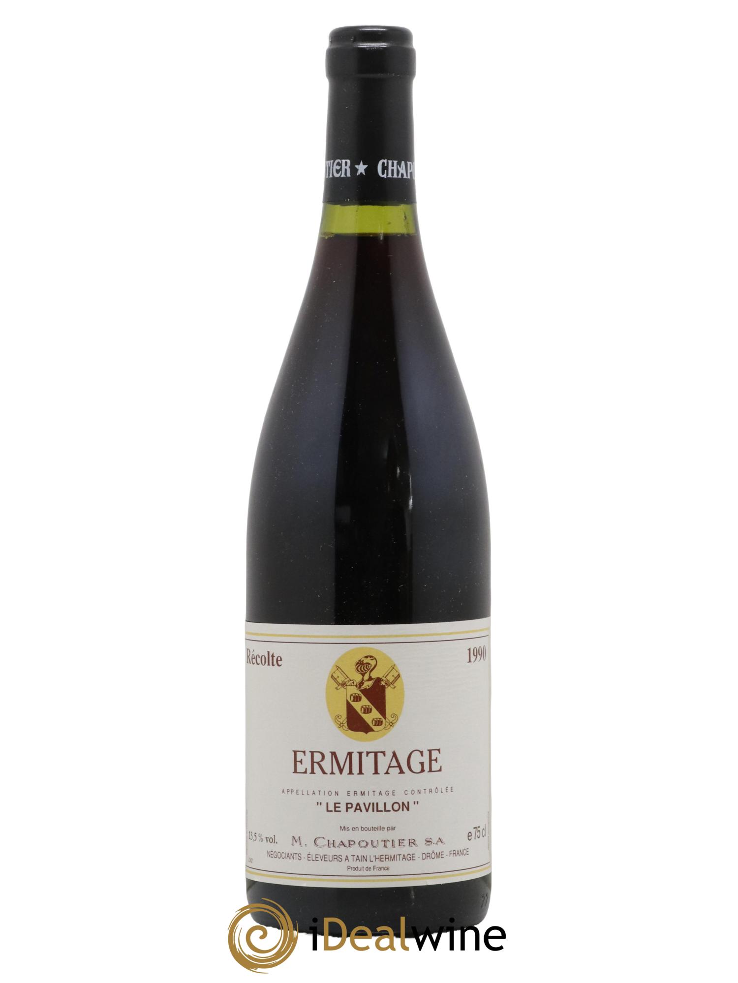 Hermitage Ermitage Le Pavillon Chapoutier 1990 - Lot de 1 bouteille - 0