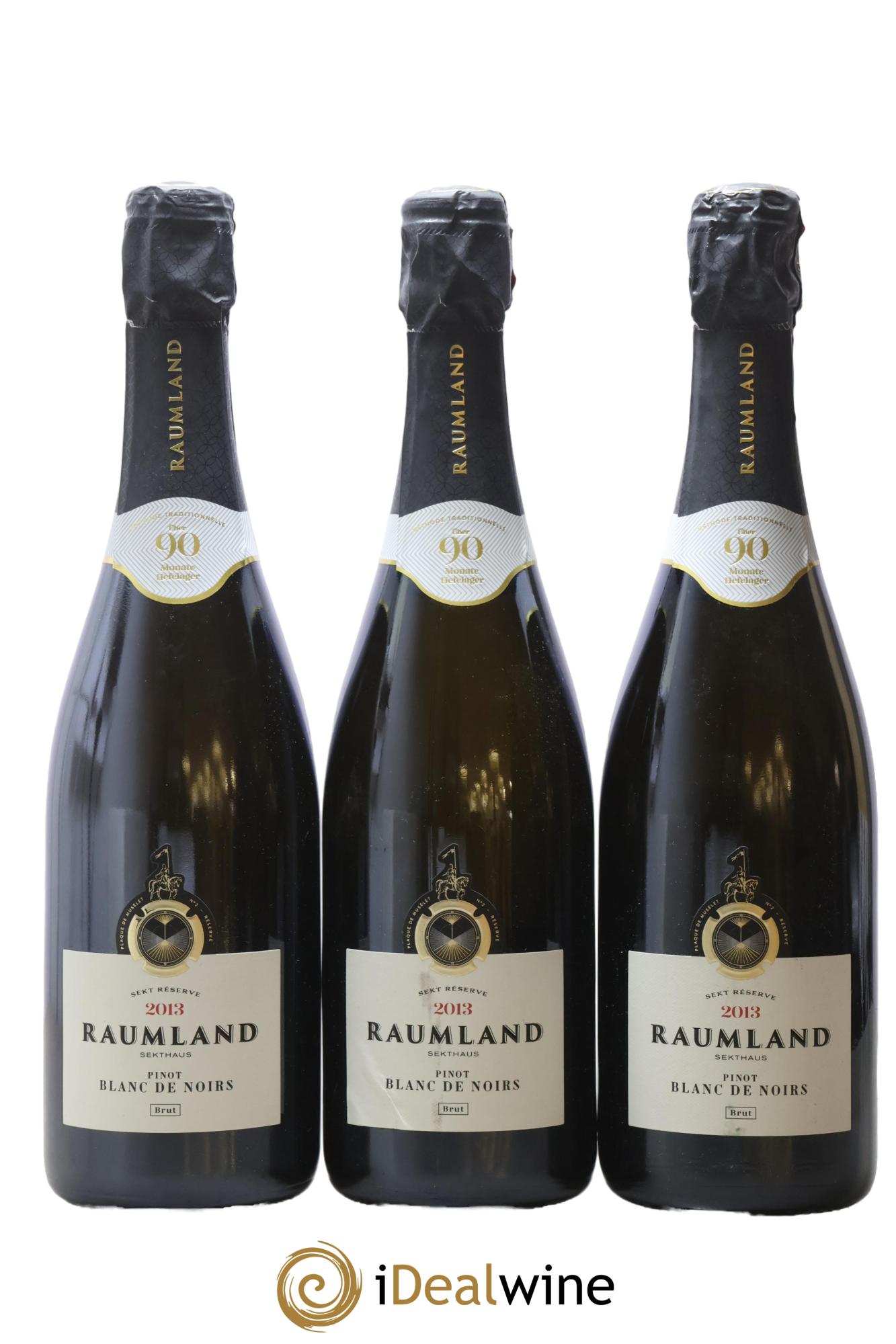 Allemagne Brut Réserve Blanc De Noirs Raumland 2013 - Posten von 3 Flaschen - 0
