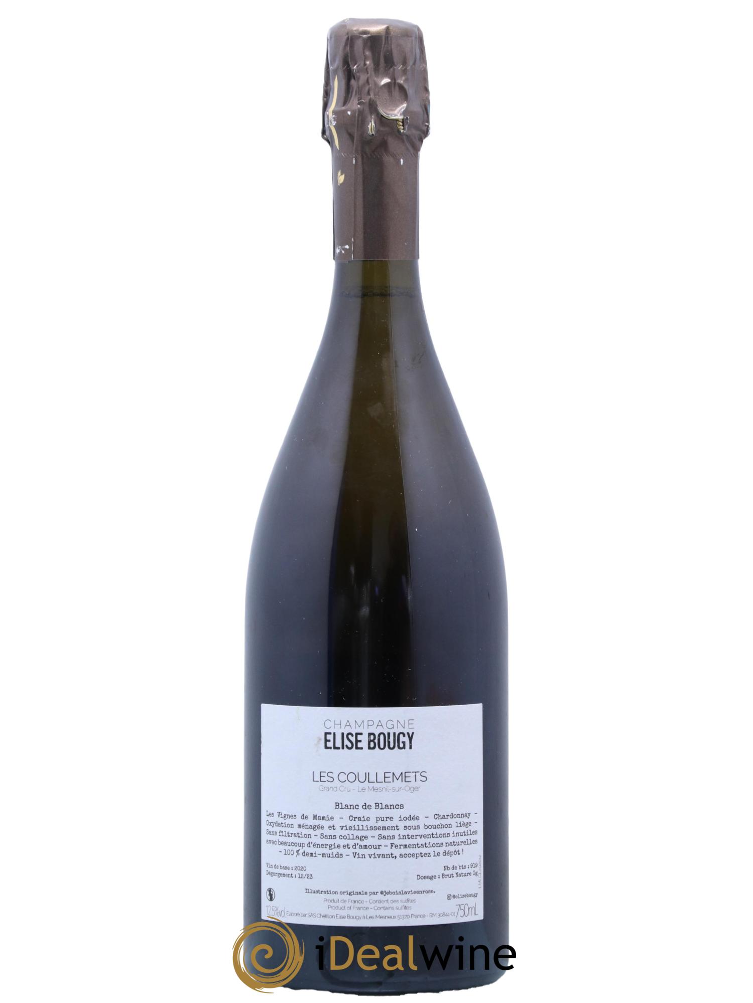 Les Coullemets Elise Bougy  2020 - Lot de 1 bouteille - 1