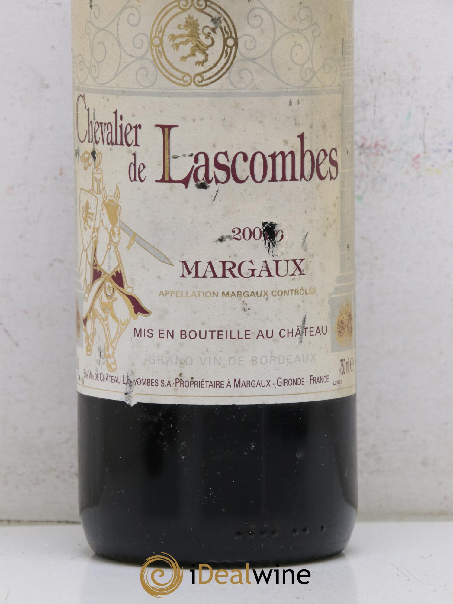 Chevalier de Lascombes Second Vin 2000 - Lot de 4 bouteilles - 1