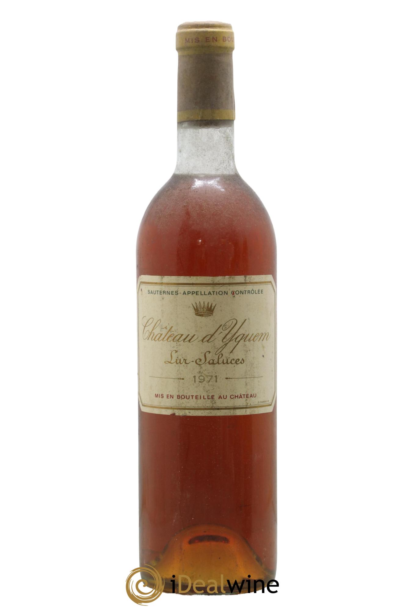 Château d' Yquem 1er Cru Classé Supérieur 1971 - Posten von 1 Flasche - 0