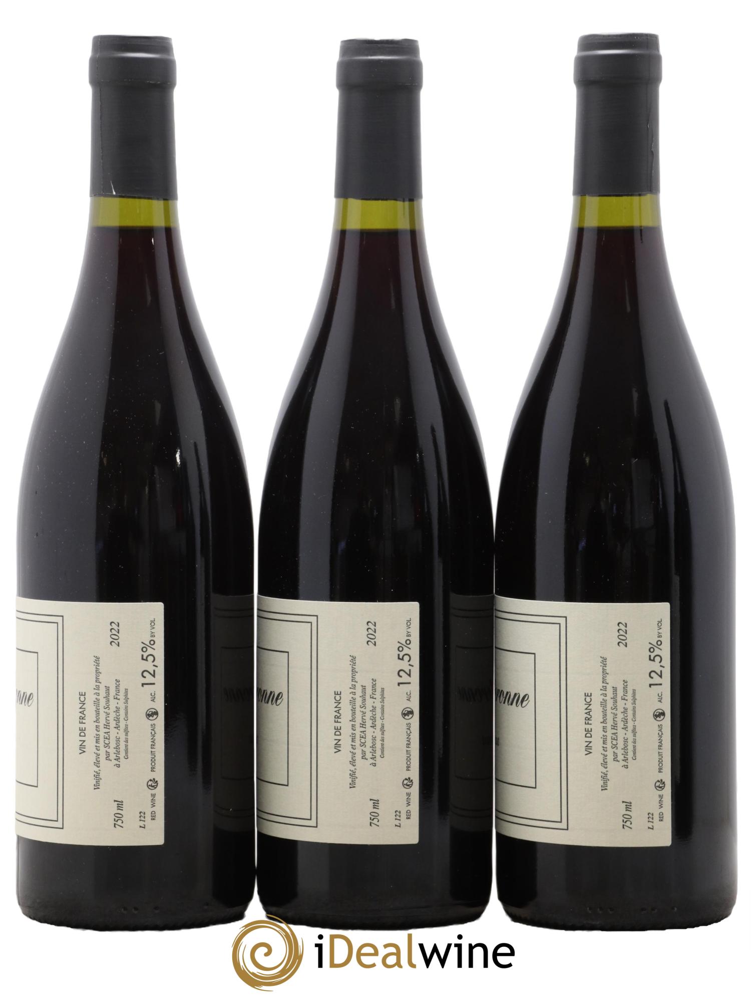 Vin de France La Souteronne Hervé Souhaut - Domaine Romaneaux-Destezet 2022 - Lot de 3 bouteilles - 1