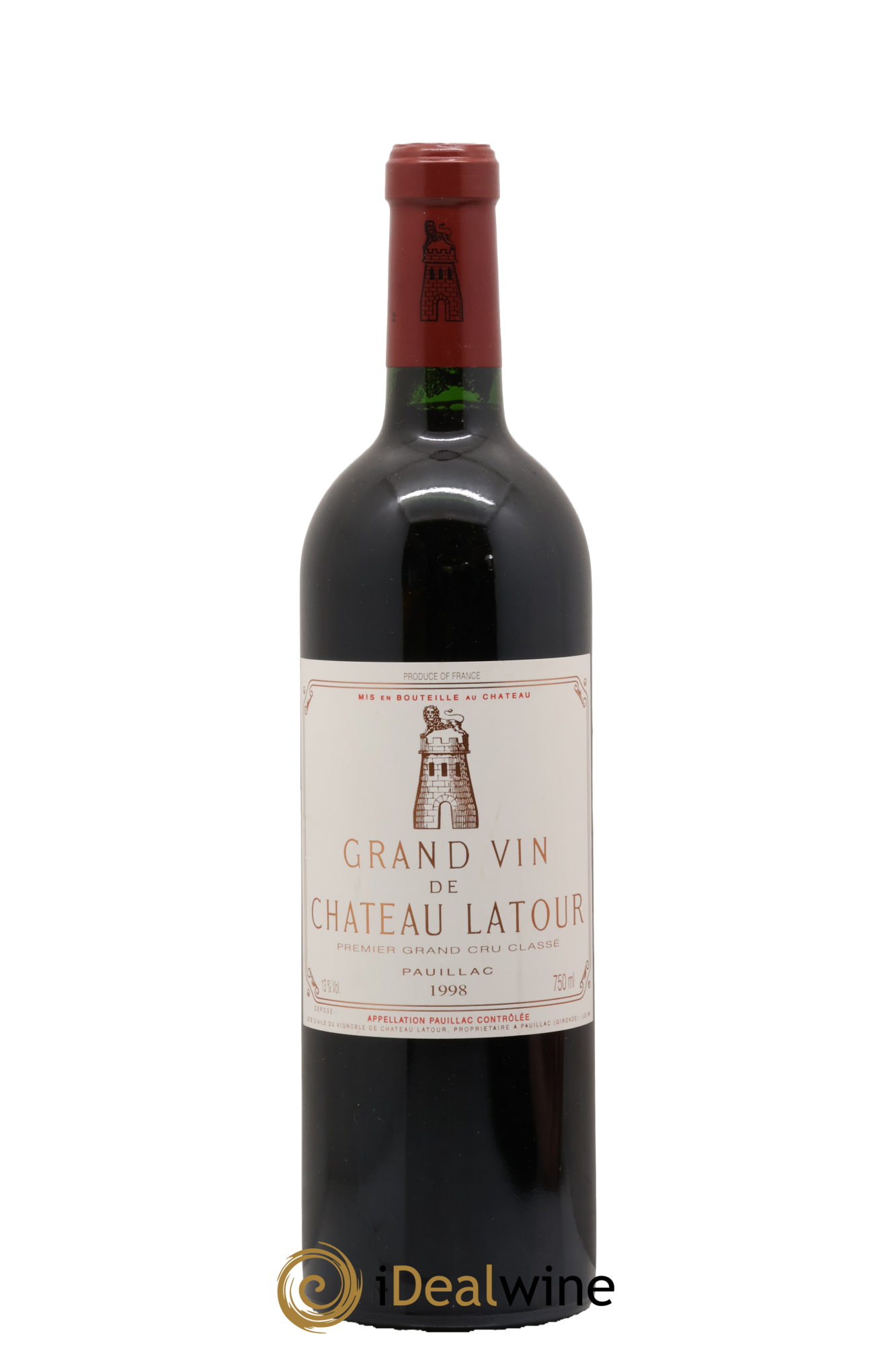 Château Latour 1er Grand Cru Classé 1998 - Lot de 1 bouteille - 0