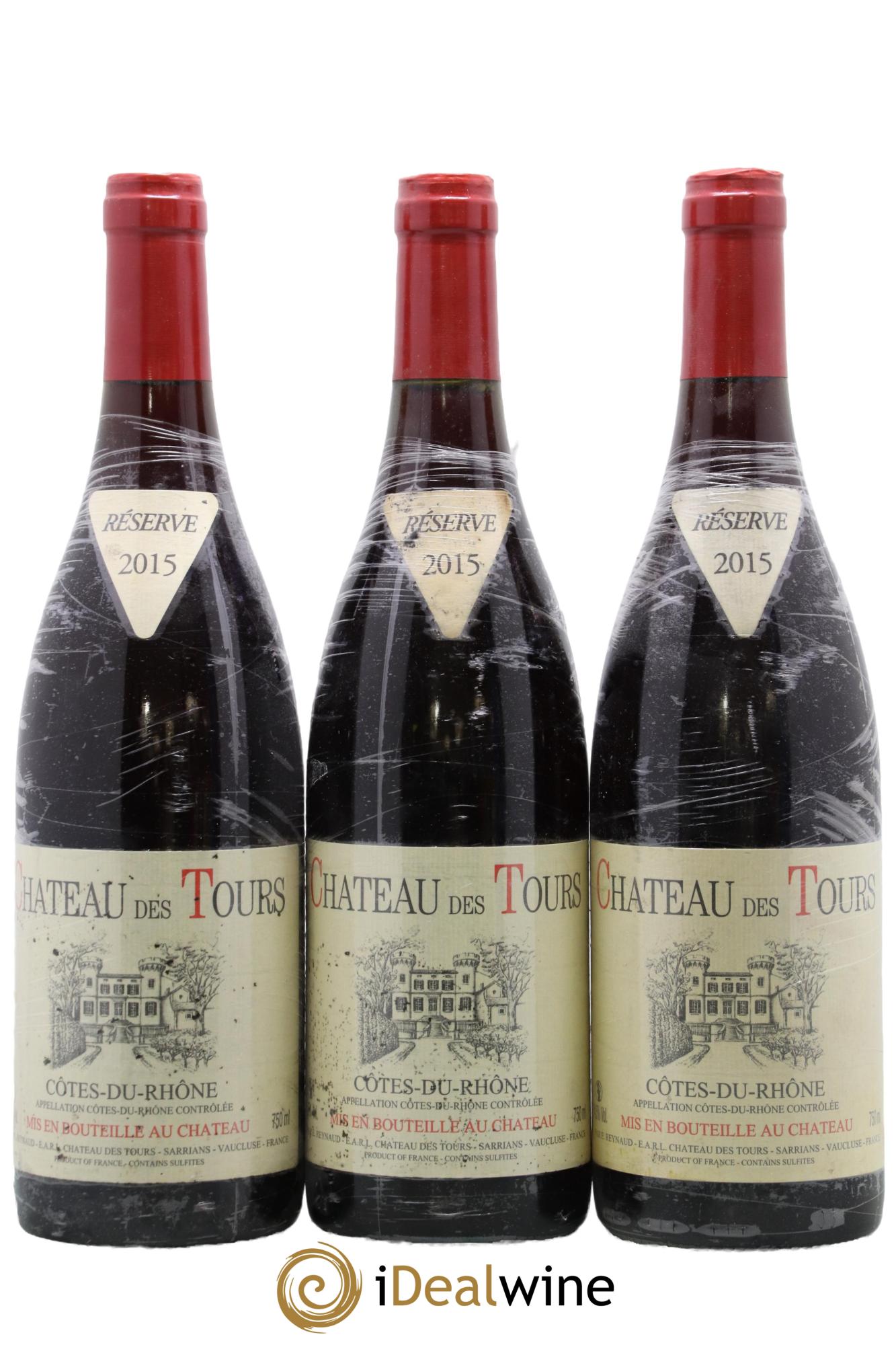 Côtes-du-Rhône Château des Tours Emmanuel Reynaud 2015 - Posten von 3 Flaschen - 0