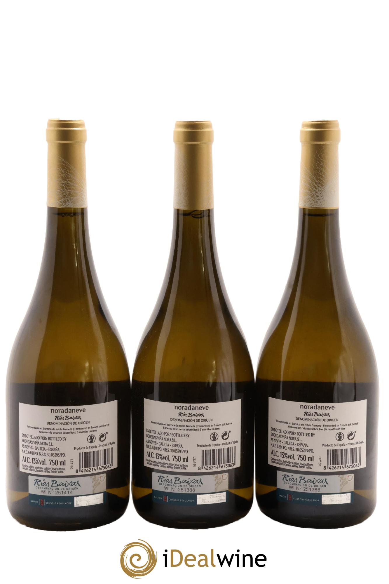 Rias Baixas Vina Nora Nora Da Neve 2021 - Lot de 3 bouteilles - 1