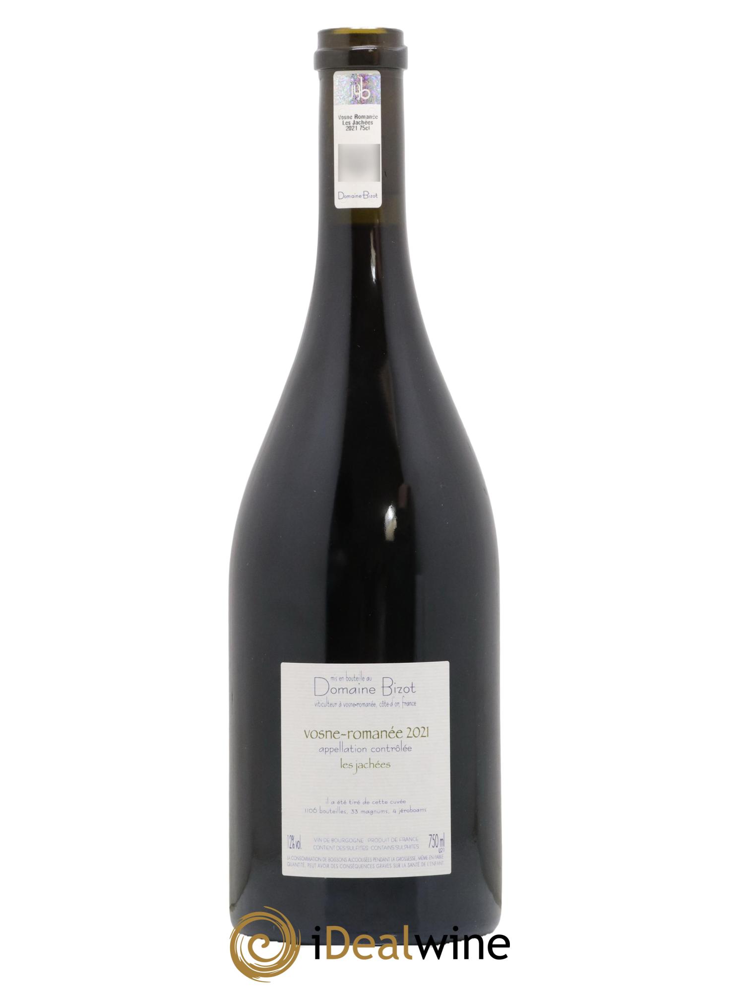 Vosne-Romanée Les Jachées Bizot (Domaine) 2021 - Lotto di 1 bottiglia - 1