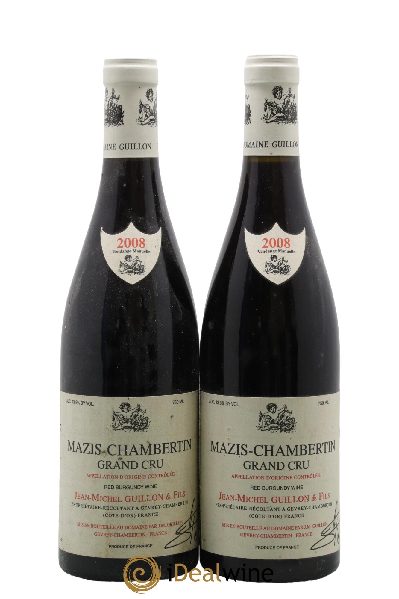 Mazis-Chambertin Grand Cru Jean-Michel Guillon Jean-Michel Guillon et Fils 2008 - Lot de 2 bouteilles - 0
