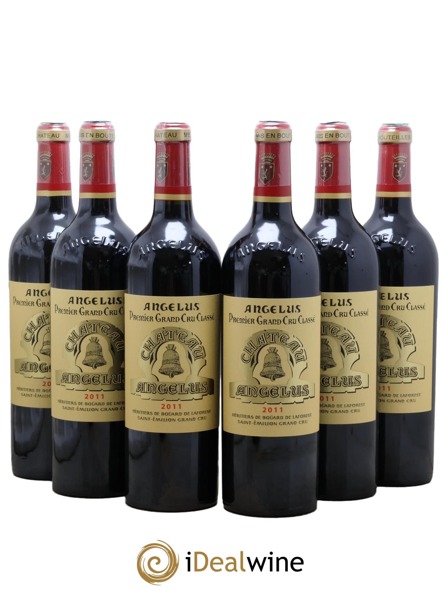 Château Angélus 1er Grand Cru Classé A 2011 - Lot of 6 bottles - 0