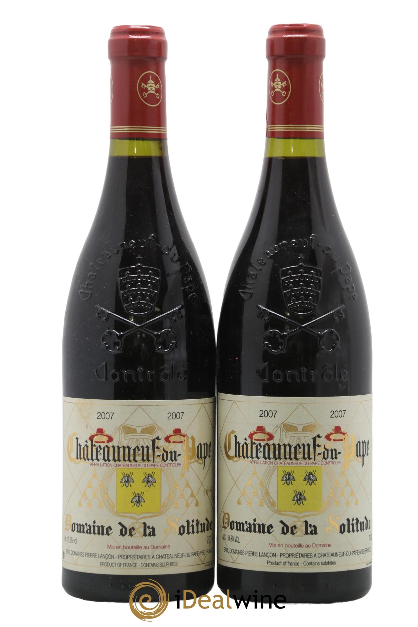Châteauneuf-du-Pape Domaine de la Solitude 2007 - Lot of 2 bottles - 0