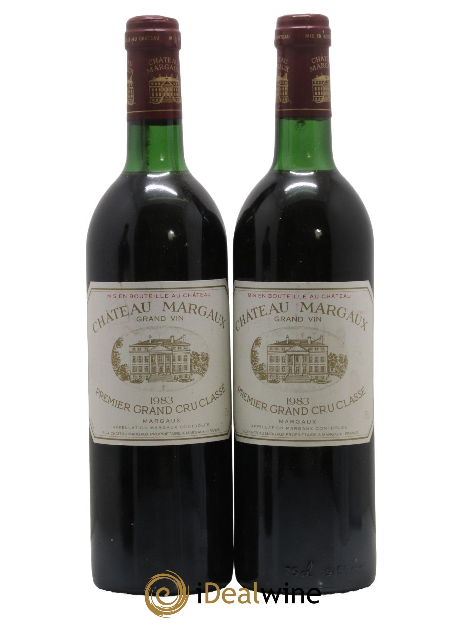 Château Margaux 1er Grand Cru Classé 1983 - Lot de 2 bouteilles - 0