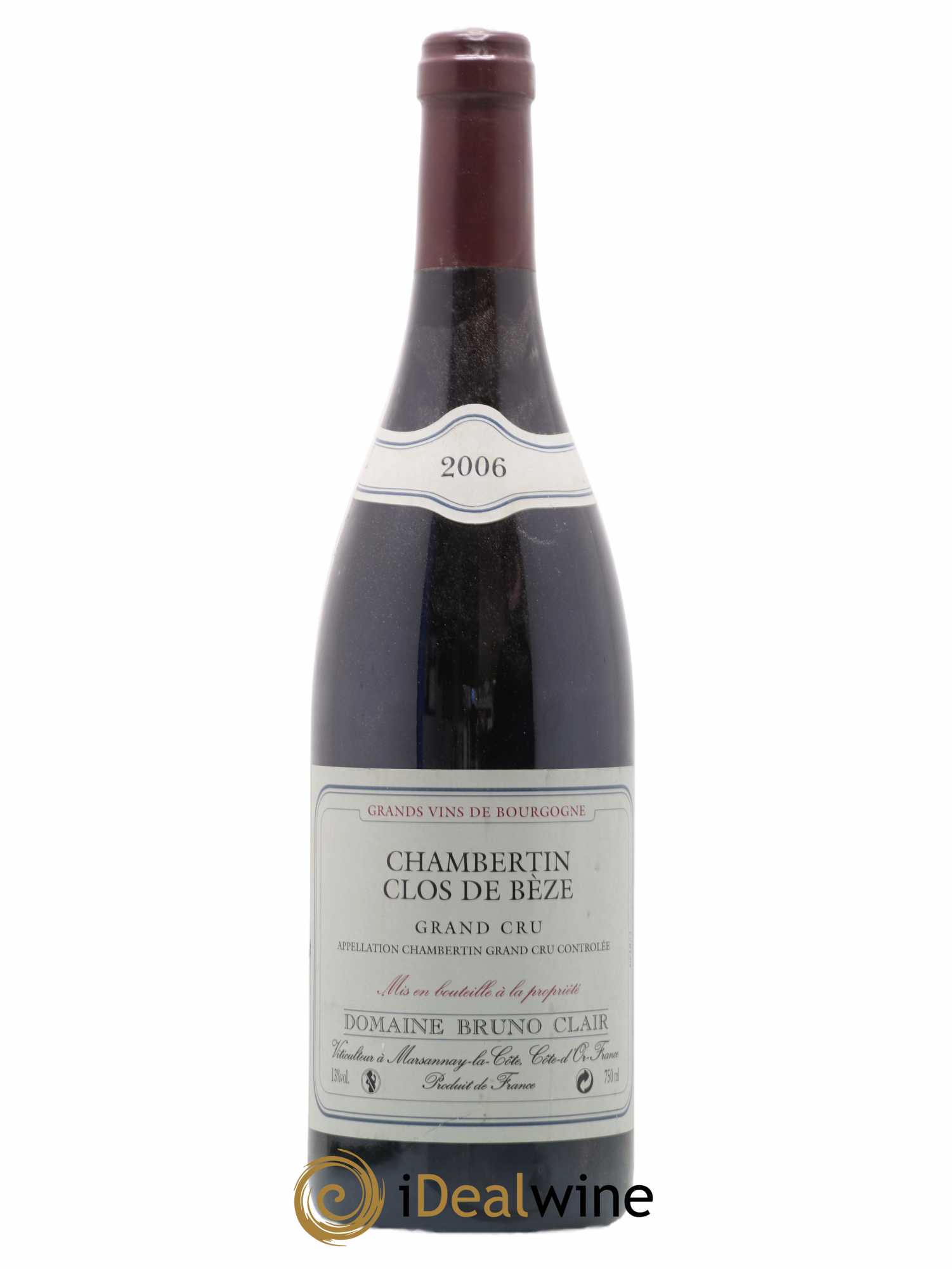 Chambertin Clos de Bèze Grand Cru Bruno Clair (Domaine) 2006 - Lot de 1 bouteille - 0