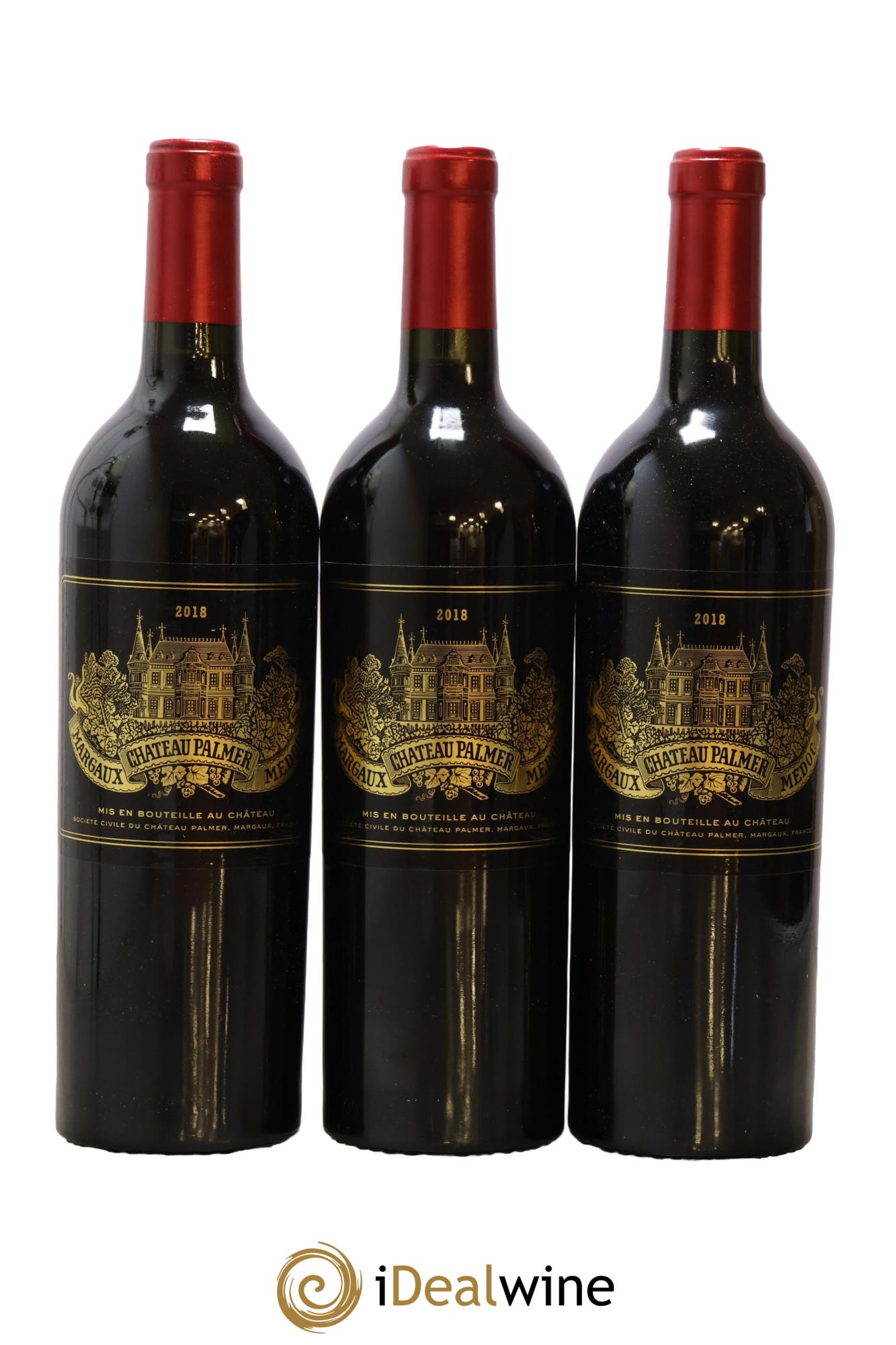 Château Palmer 3ème Grand Cru Classé 2018 - Lot de 3 bouteilles - 0