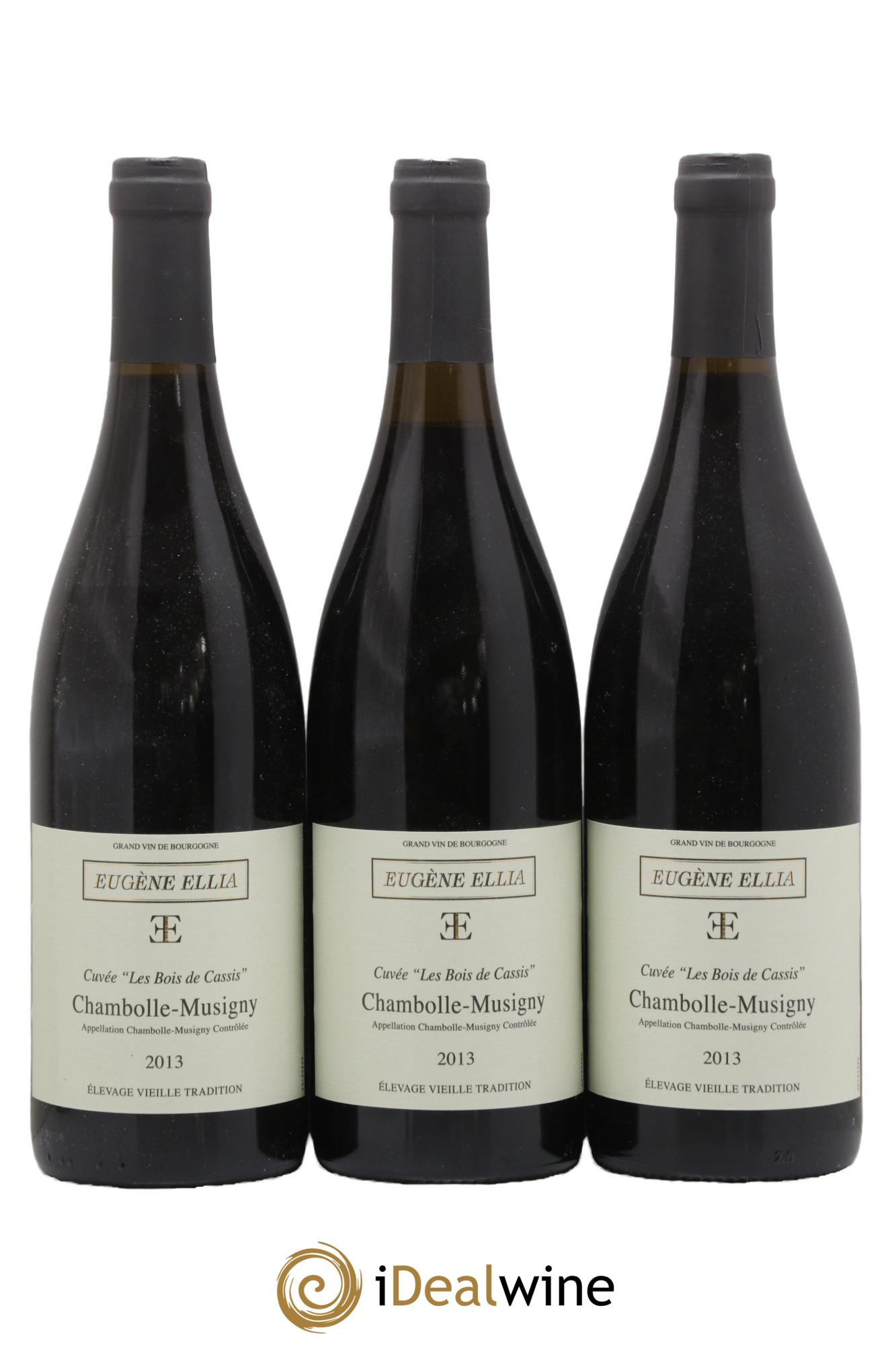 Chambolle-Musigny Les Bois de Cassis Eugène Ellia 2013 - Posten von 3 Flaschen - 0