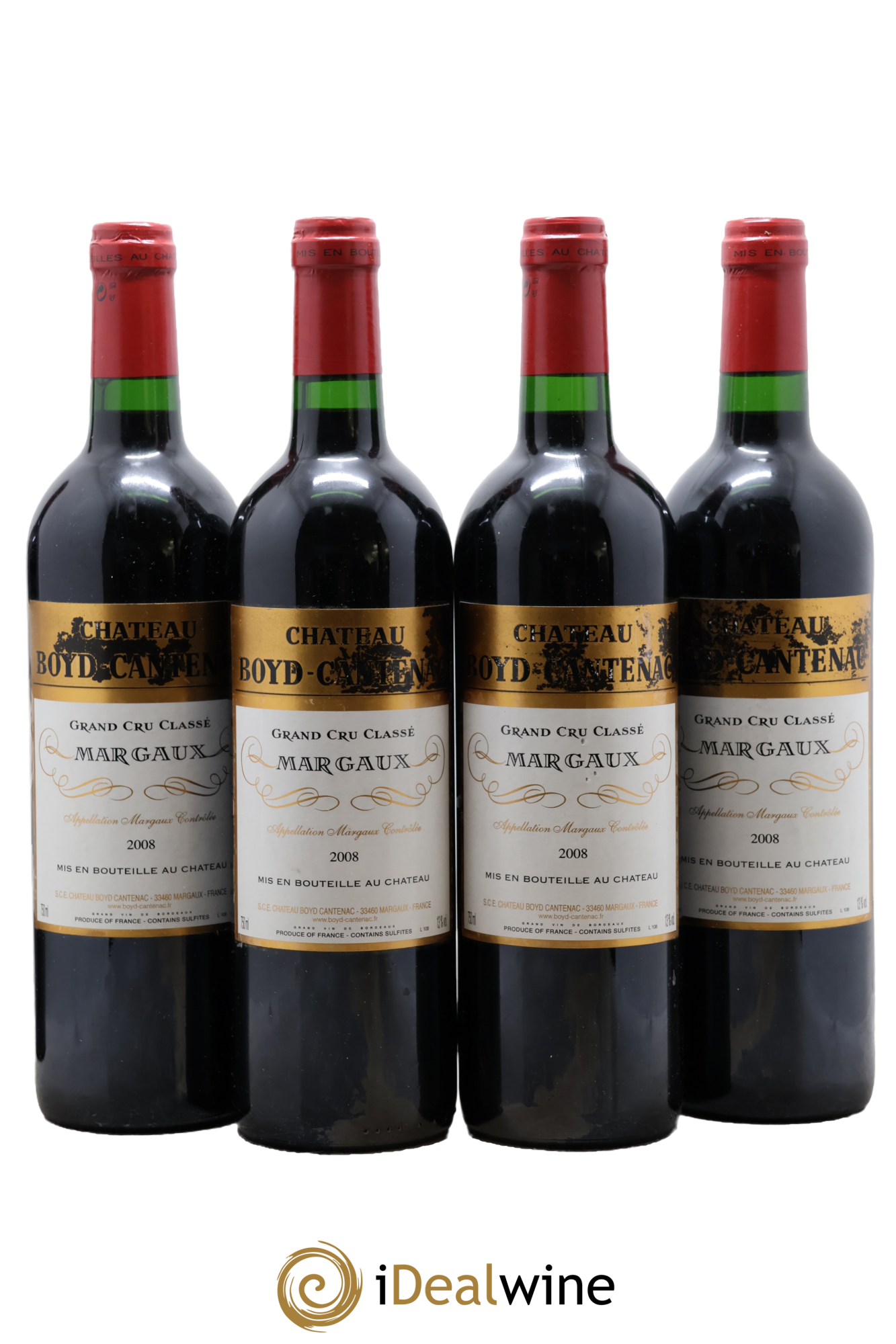Château Boyd Cantenac 3ème Grand Cru Classé 2008 - Lot de 4 bouteilles - 0