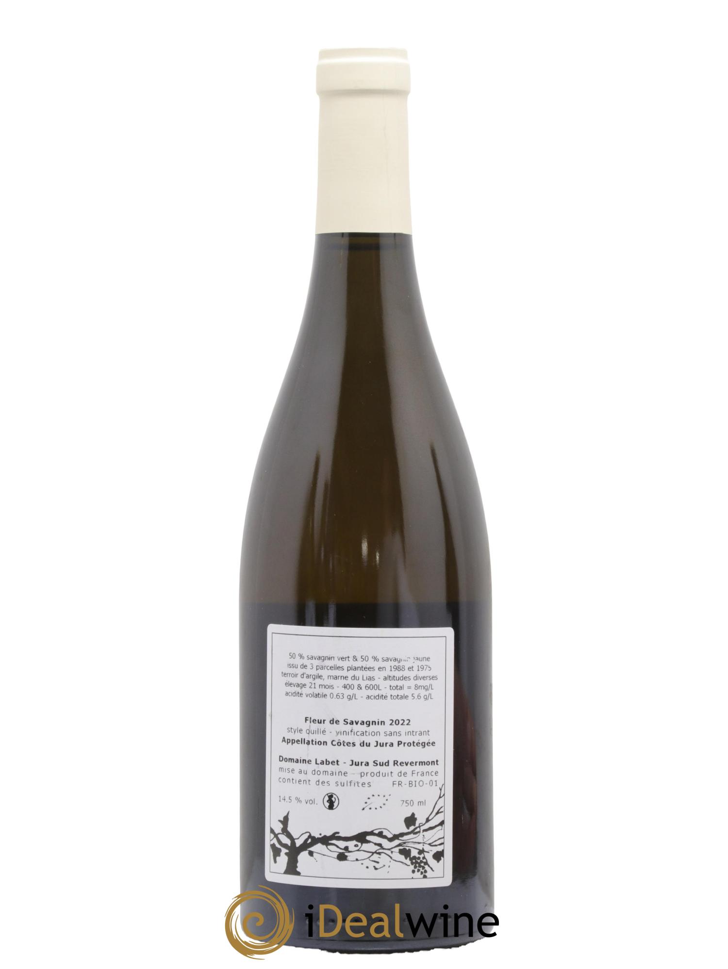 Côtes du Jura Fleur de Savagnin Romain - Julien  - Charline Labet 2022 - Lotto di 1 bottiglia - 1