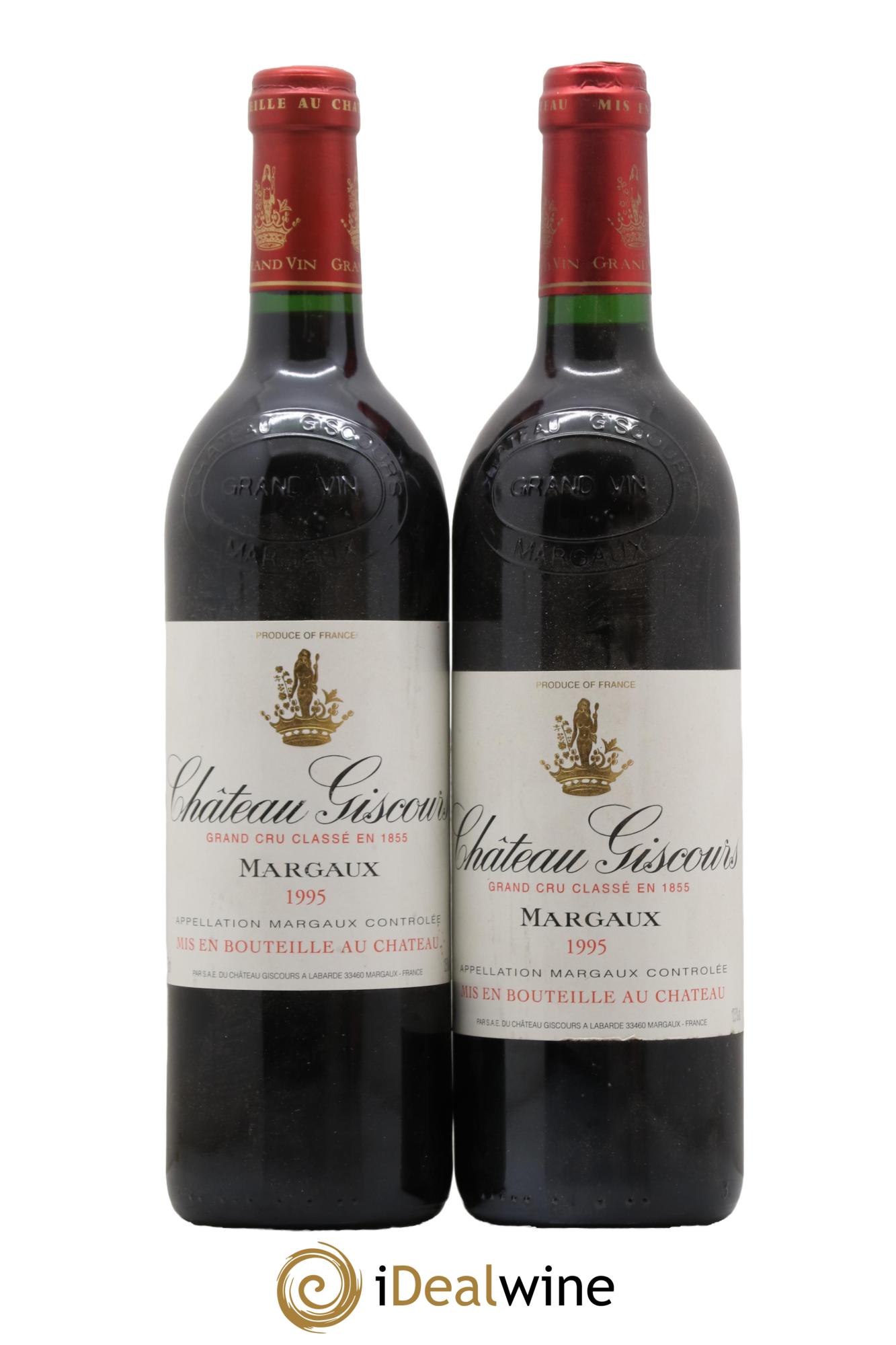 Château Giscours 3ème Grand Cru Classé 1995 - Lot de 2 bouteilles - 0