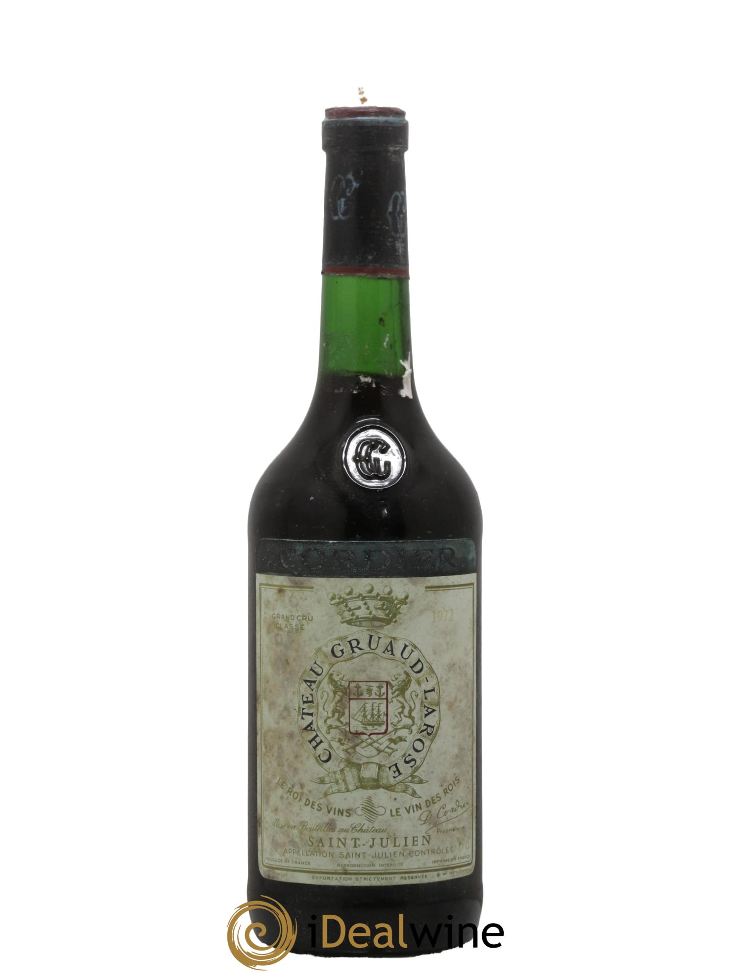 Château Gruaud Larose 2ème Grand Cru Classé 1972 - Lot de 1 bouteille - 0