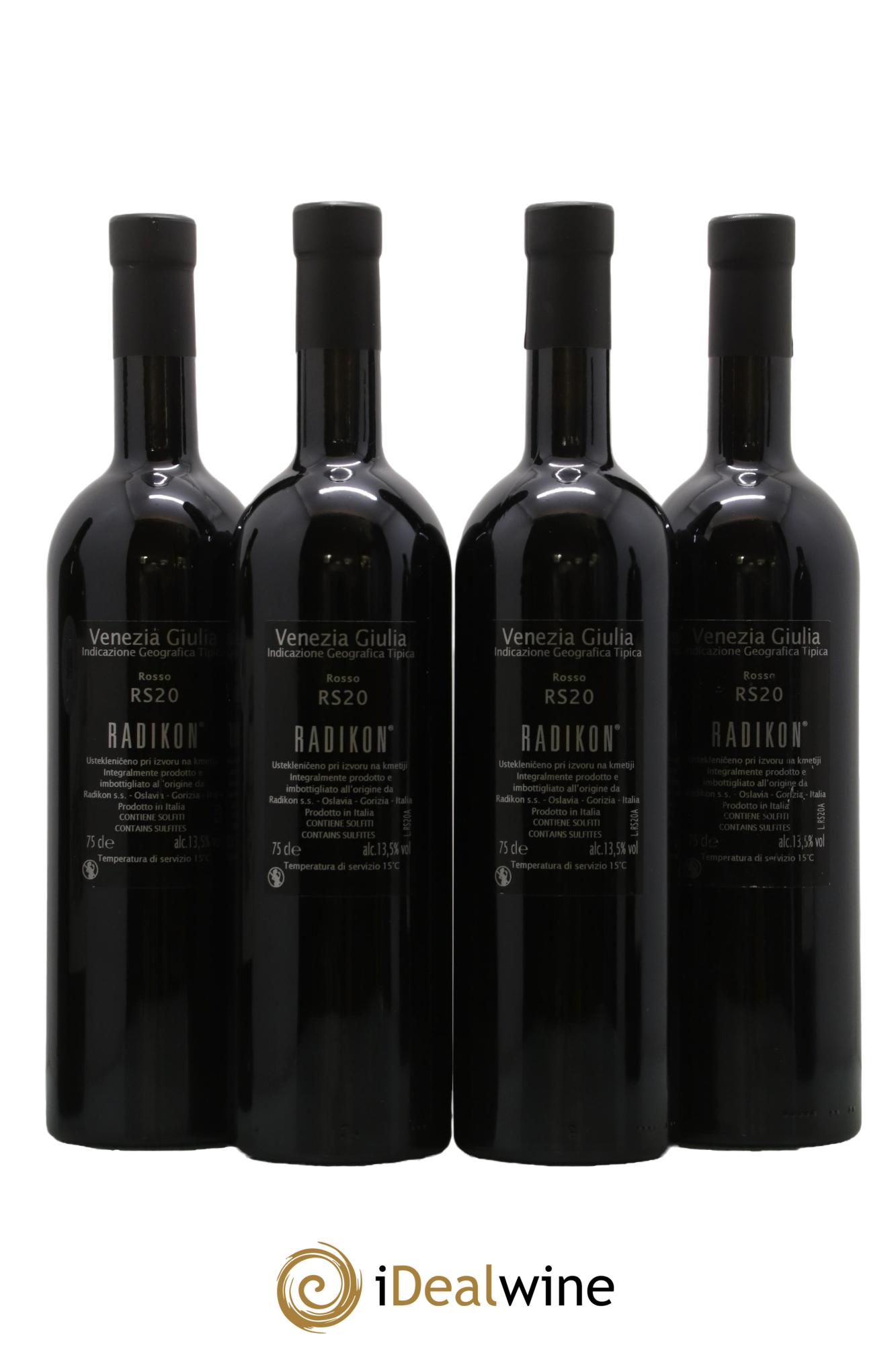 Italie IGT Venezia Giulia RS Radikon 2020 - Lot of 4 bottles - 1