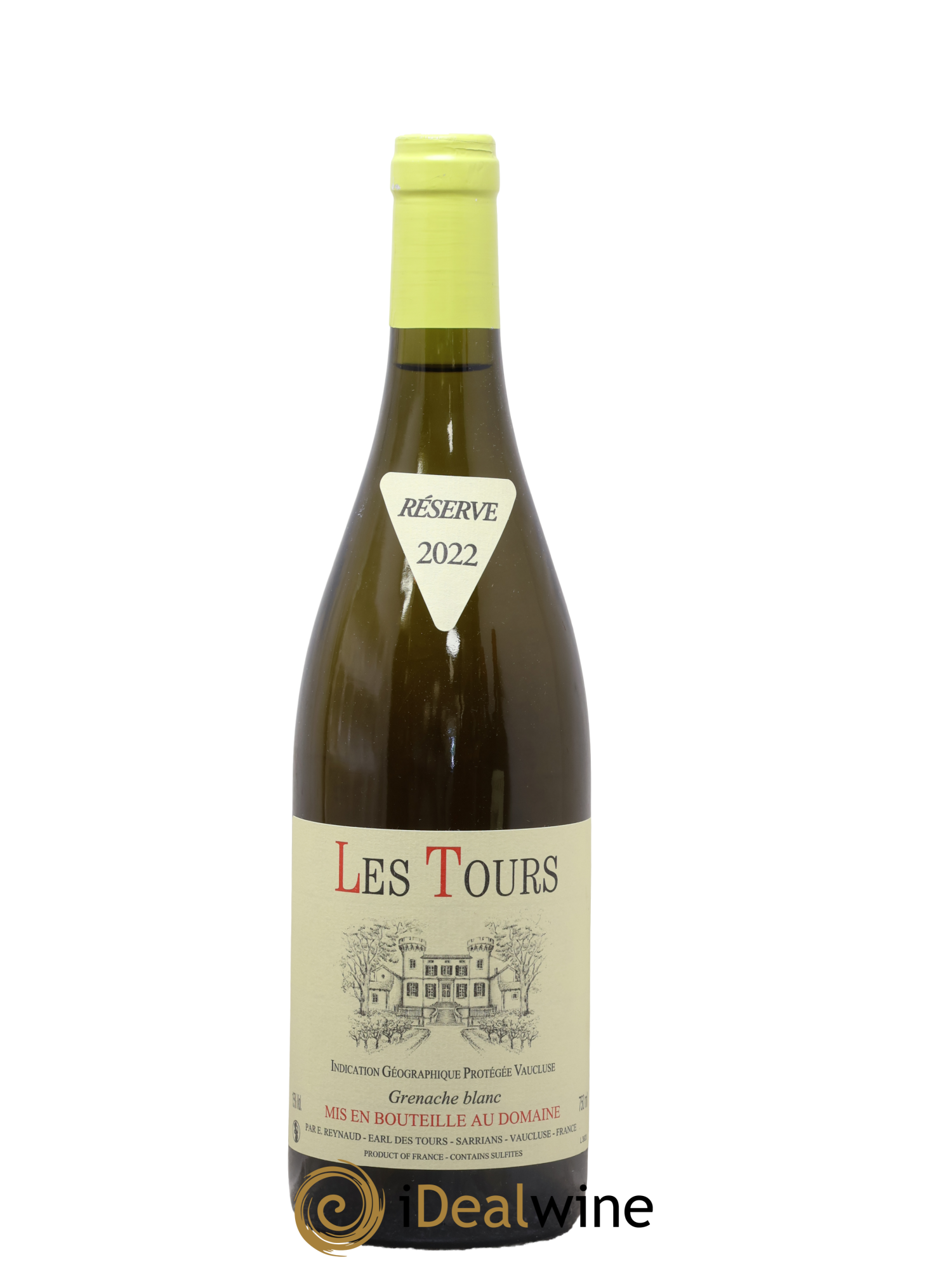 Vaucluse (Vin de Pays de Vaucluse) Les Tours Grenache Blanc Emmanuel Reynaud 2022 - Lot de 1 bouteille - 0
