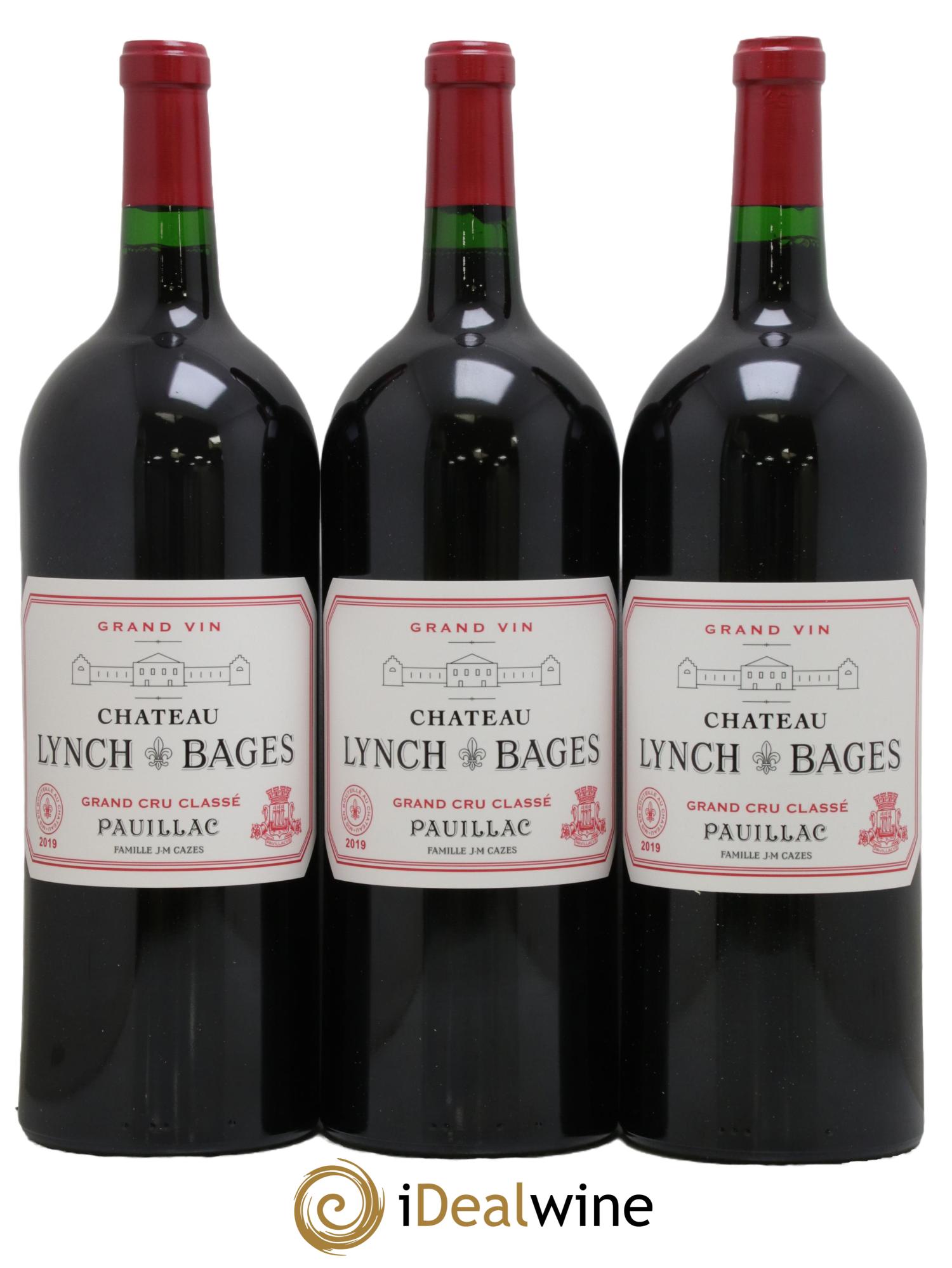Château Lynch Bages 5ème Grand Cru Classé 2019 - Posten von 3 Magnum - 0
