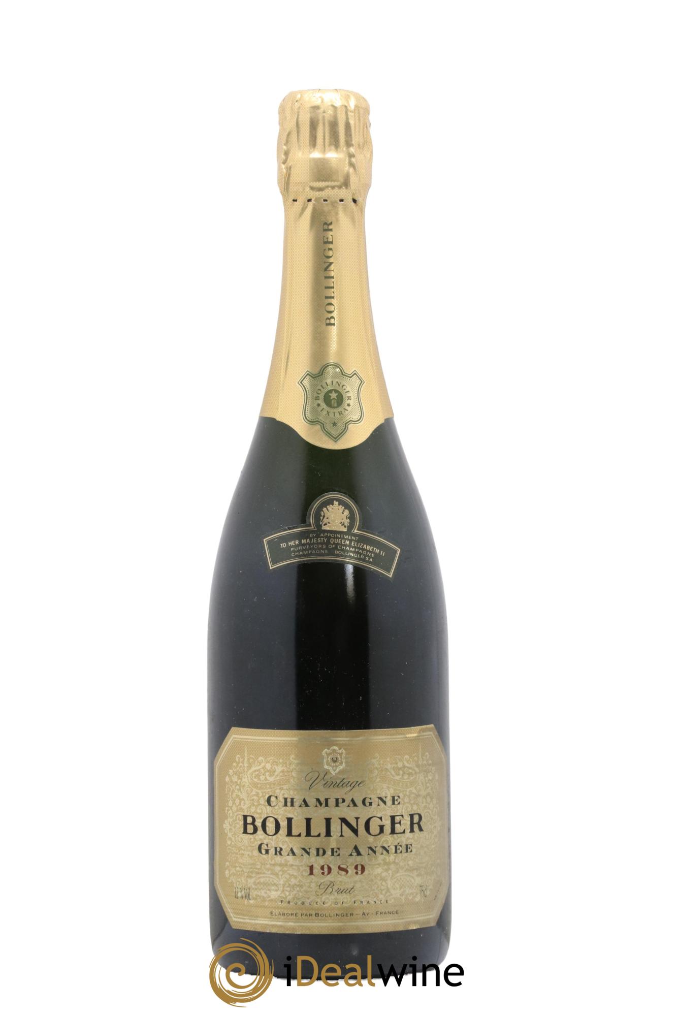 La Grande Année Brut Bollinger 1989 - Lot de 1 bouteille - 0