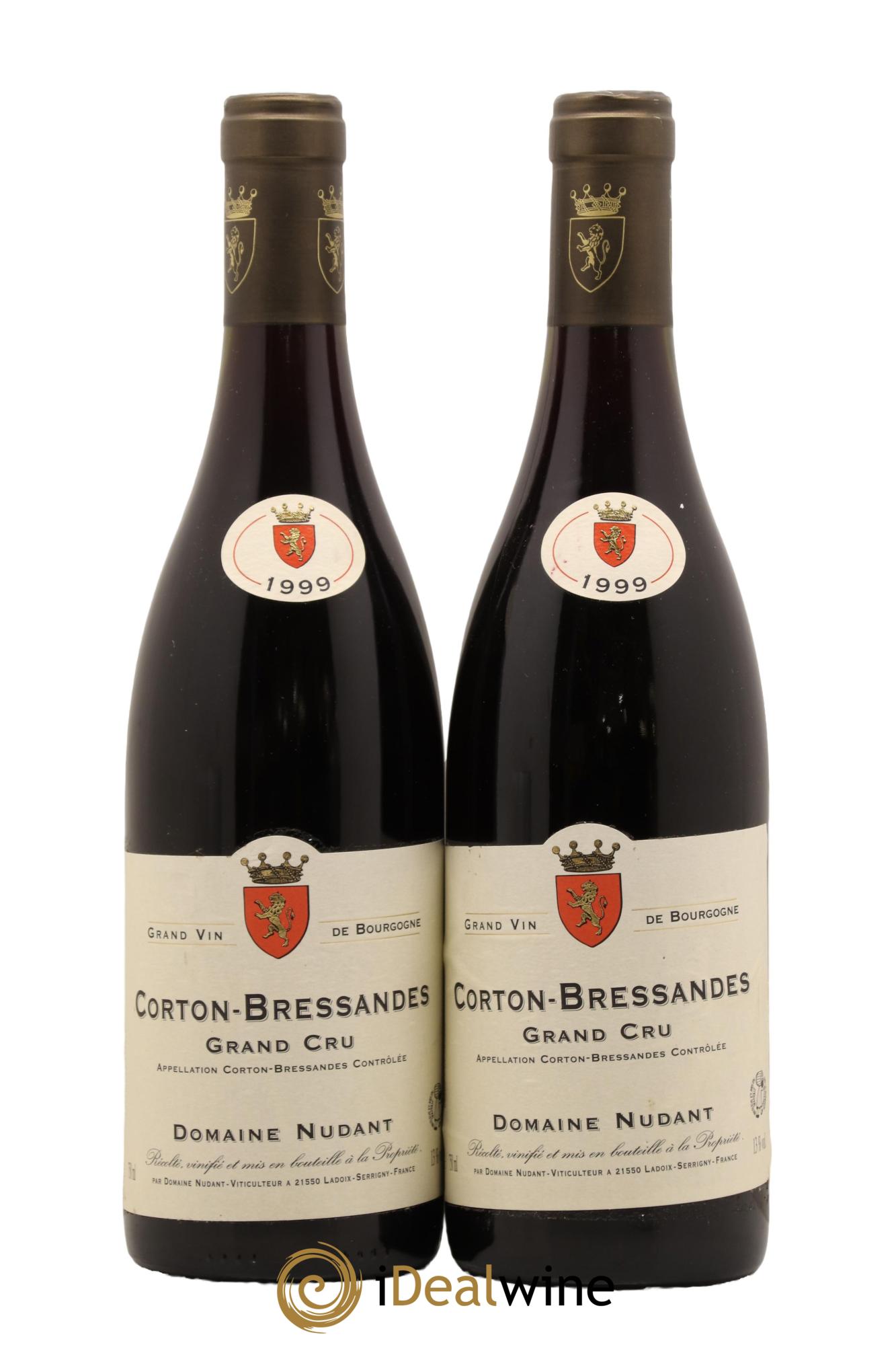Corton Grand Cru Bressandes Domaine Nudant 1999 - Lot de 2 bouteilles - 0