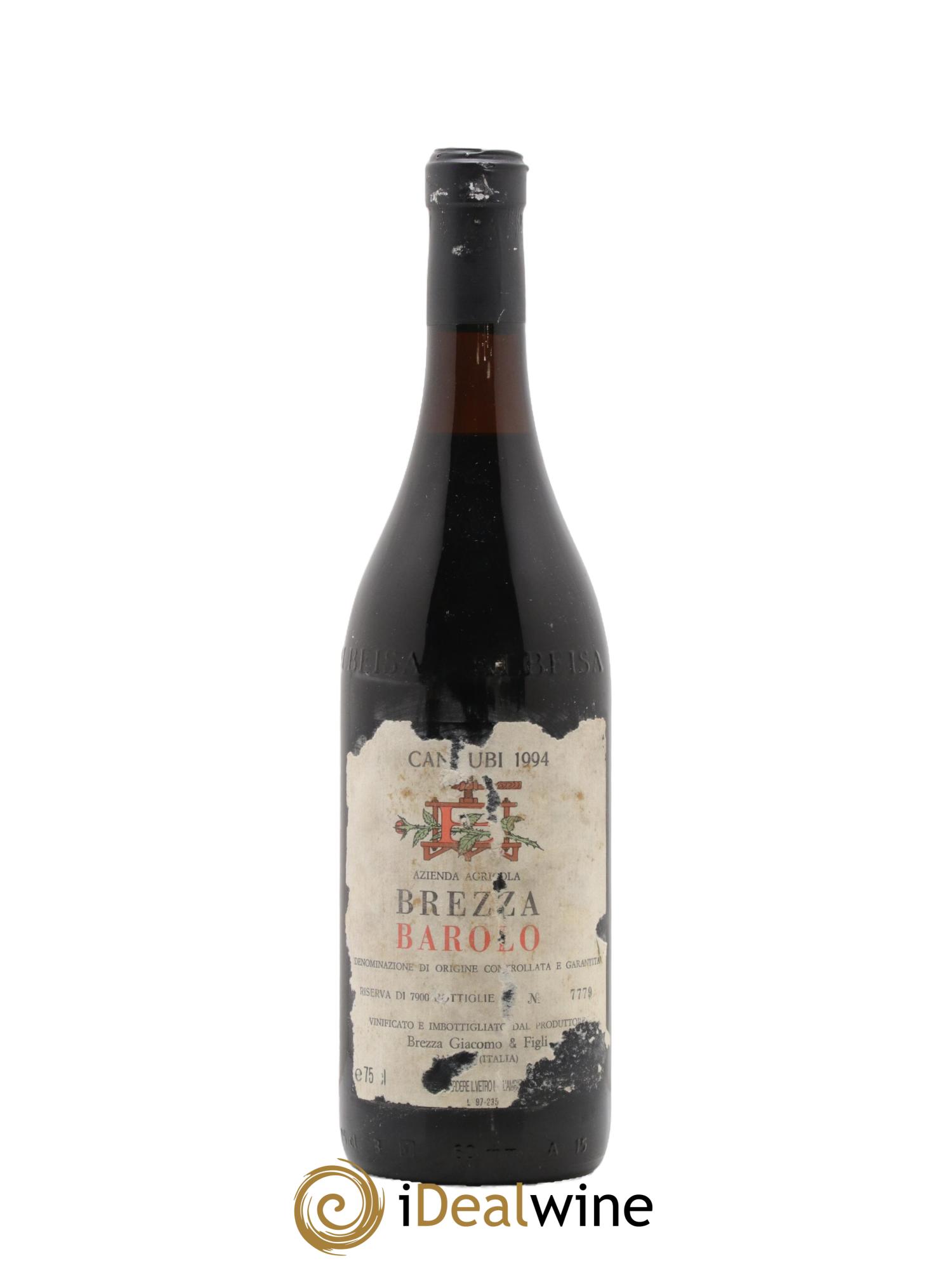 Barolo Cannubi Brezza 1994 - Lot de 1 bouteille - 0