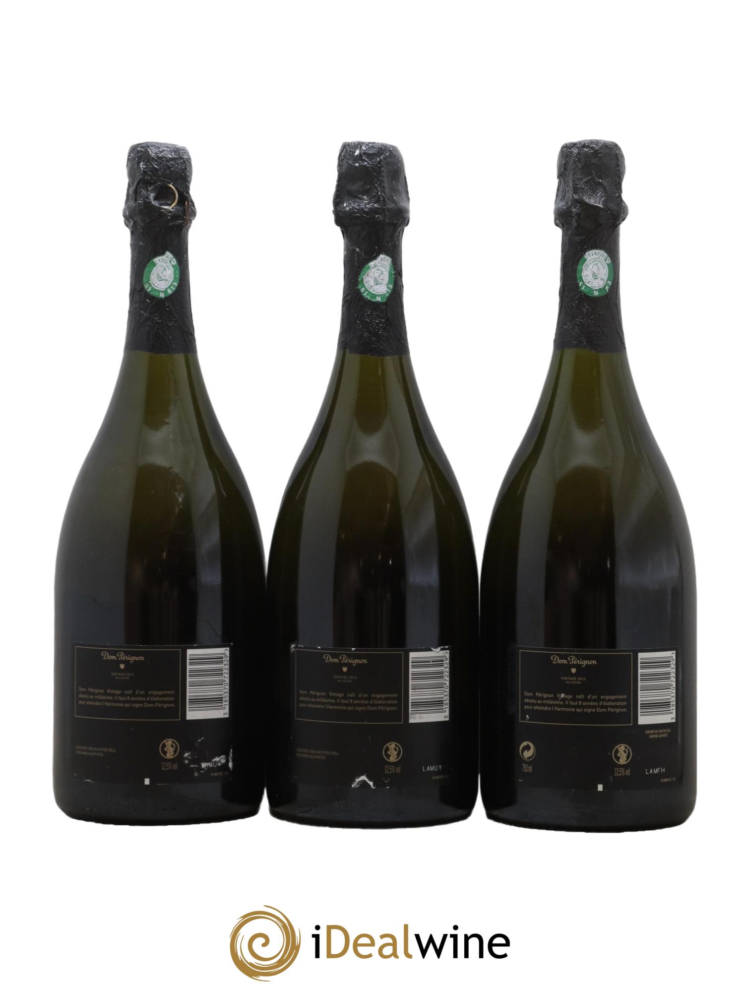 Brut Dom Pérignon 2012 - Lot de 3 bouteilles - 1