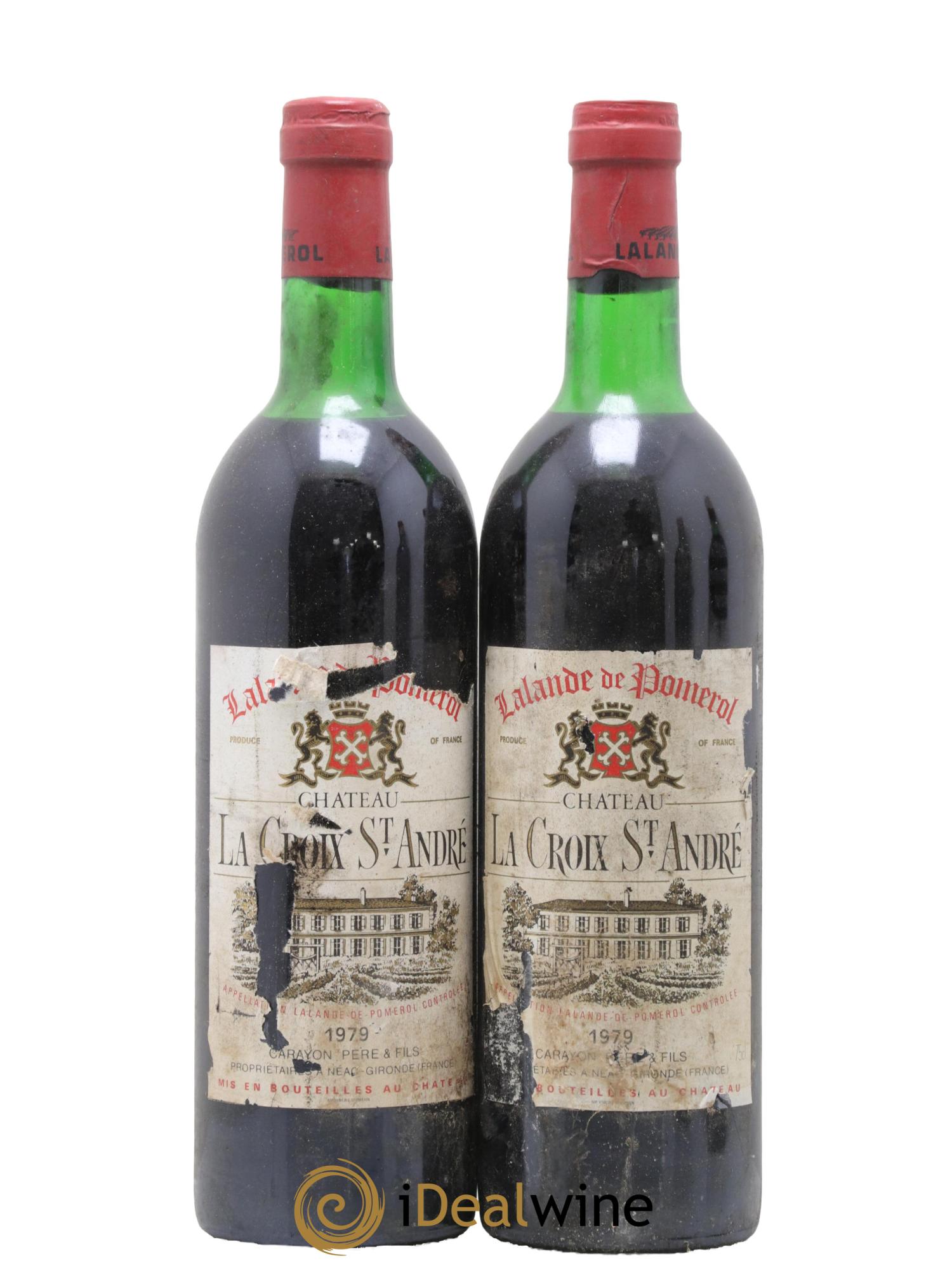 Château La Croix Saint André 1979 - Lot de 2 bouteilles - 0