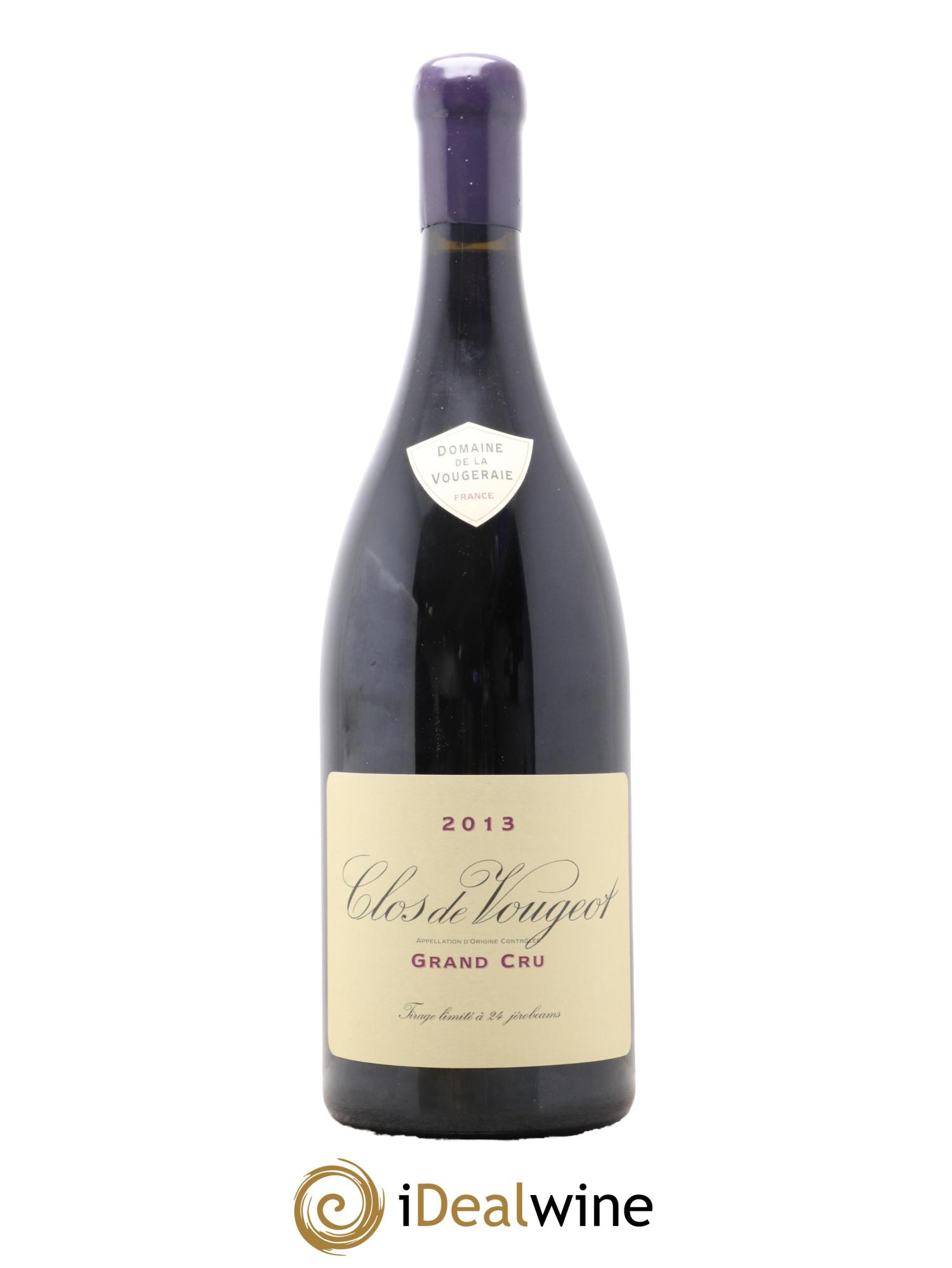Clos de Vougeot Grand Cru La Vougeraie 2013 - Lot de 1 double magnum - 0
