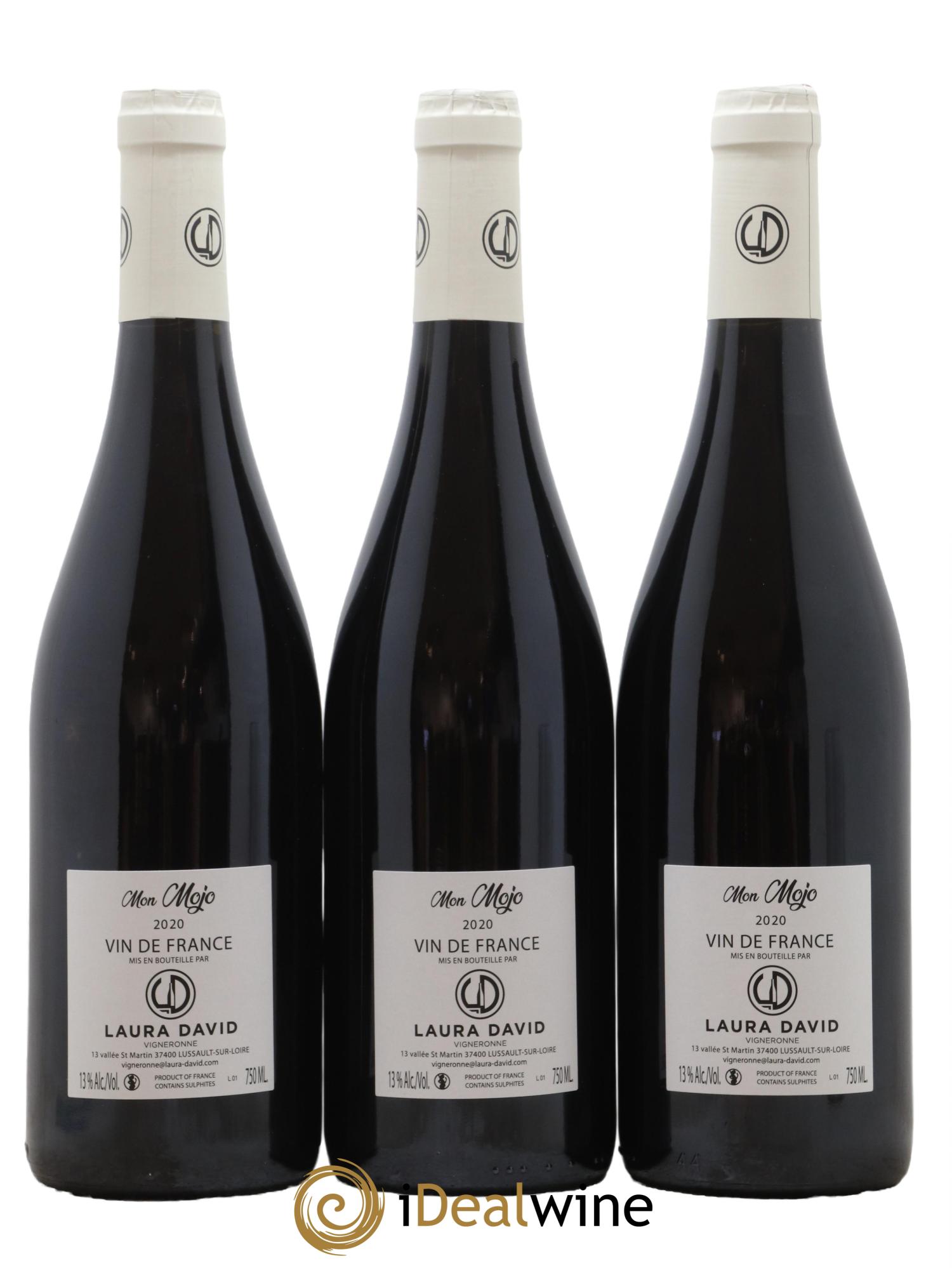 Vin de France Mon Mojo Laura David 2020 - Lot de 3 bouteilles - 1
