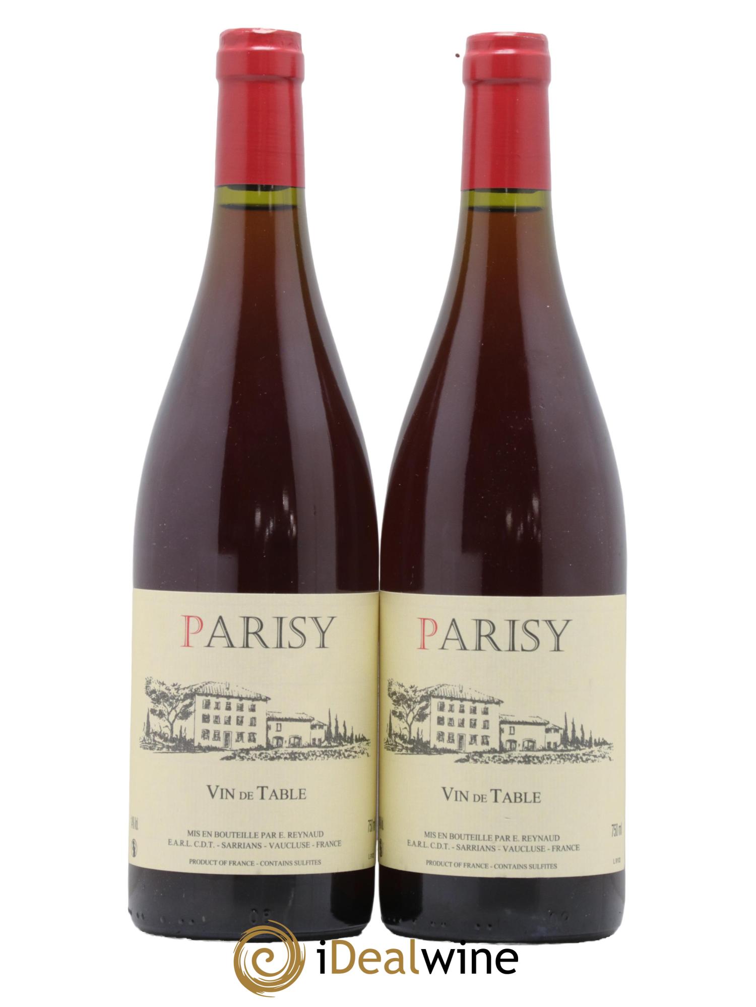 Vin de Table Parisy Emmanuel Reynaud - Posten von 2 Flaschen - 0