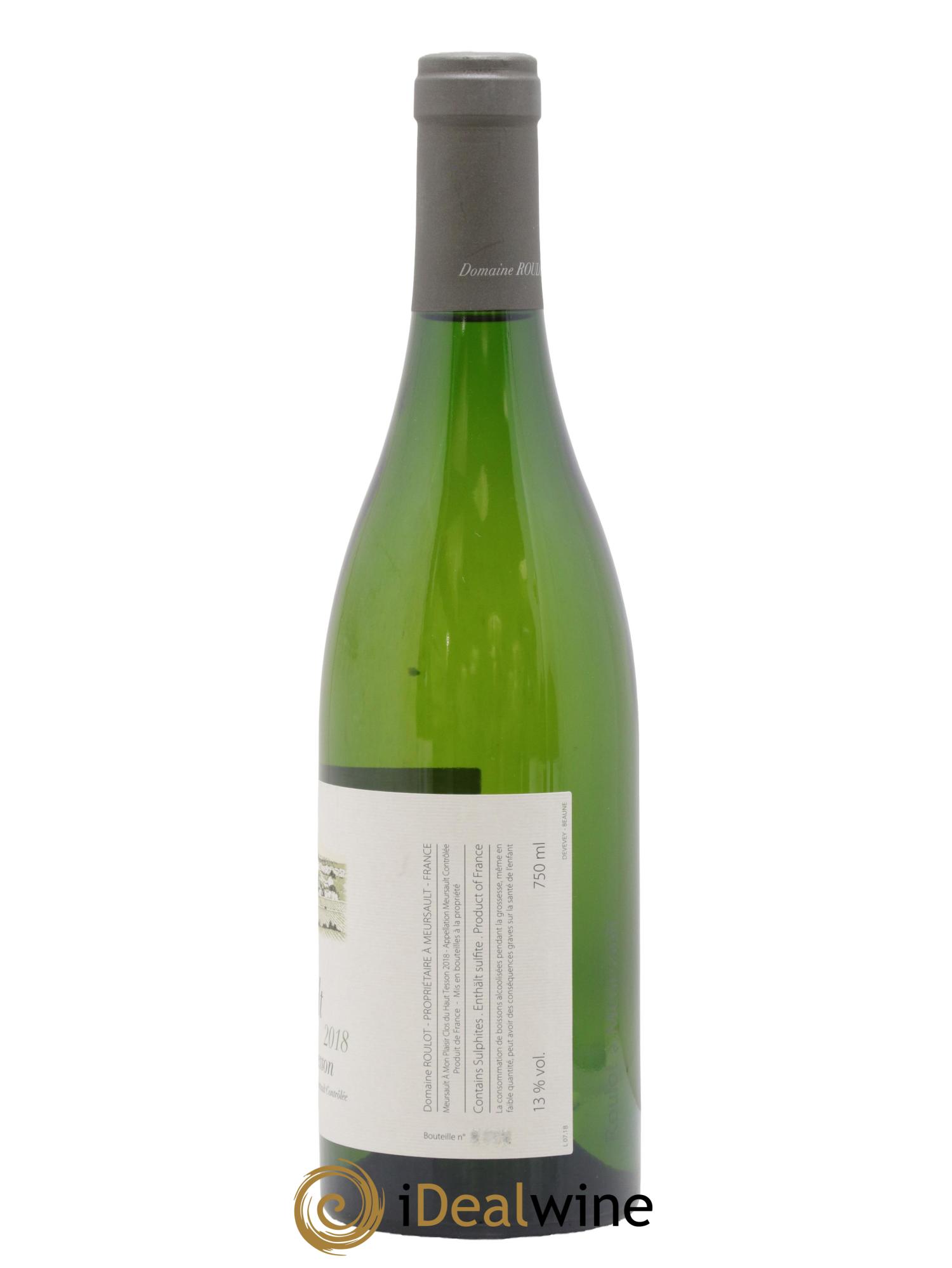 Meursault A mon plaisir Clos du Haut Tesson Roulot (Domaine) 2018 - Posten von 1 Flasche - 1