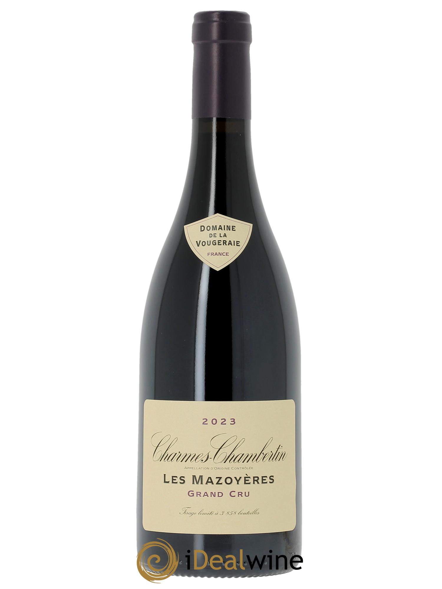 Charmes-Chambertin Grand Cru Les Mazoyères La Vougeraie 2023 - Lot of 1 bottle - 0