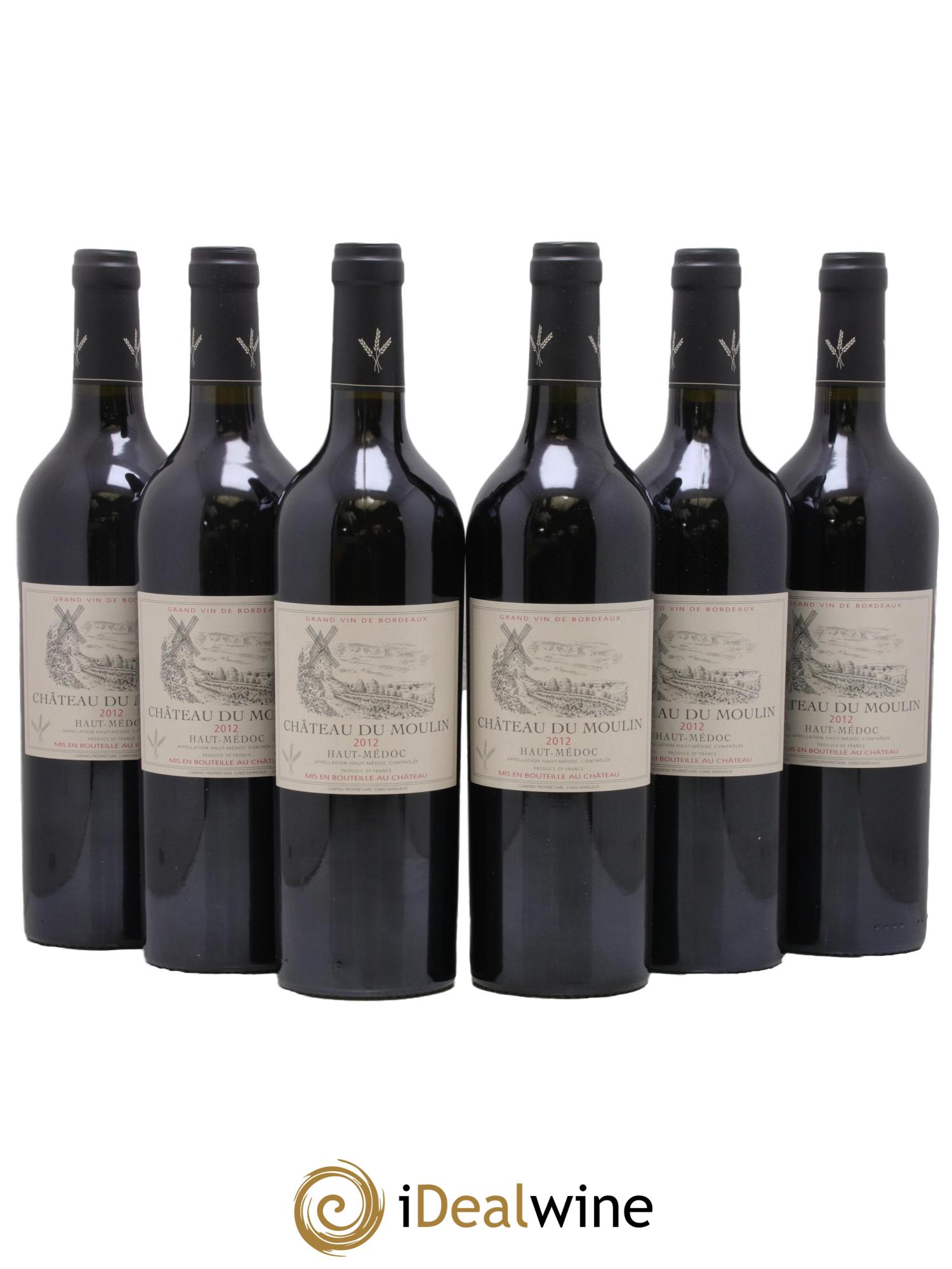 Haut Médoc Château du Moulin 2012 - Lot of 6 bottles - 0