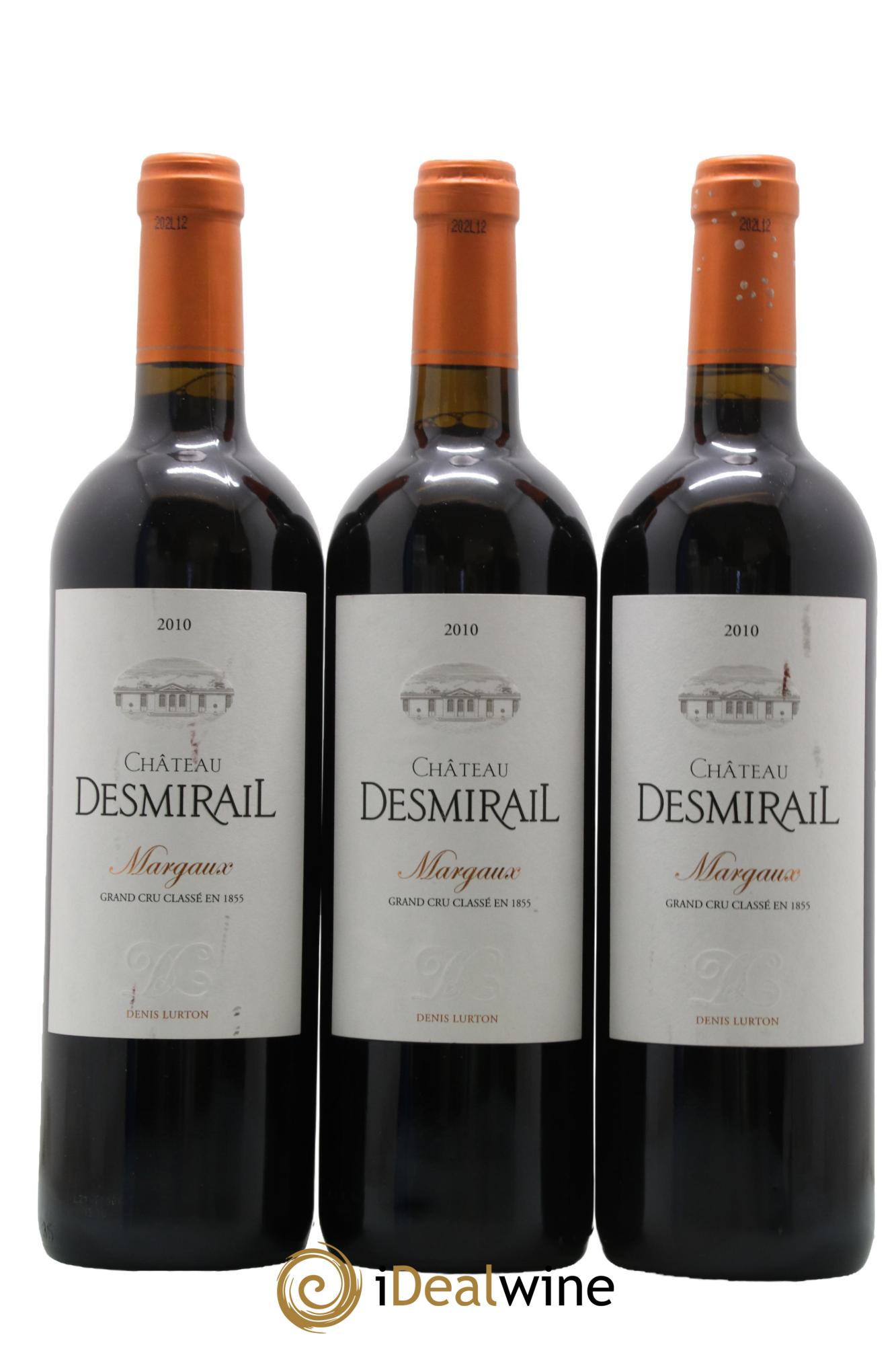 Château Desmirail 3ème Grand Cru Classé 2010 - Lot of 3 bottles - 0