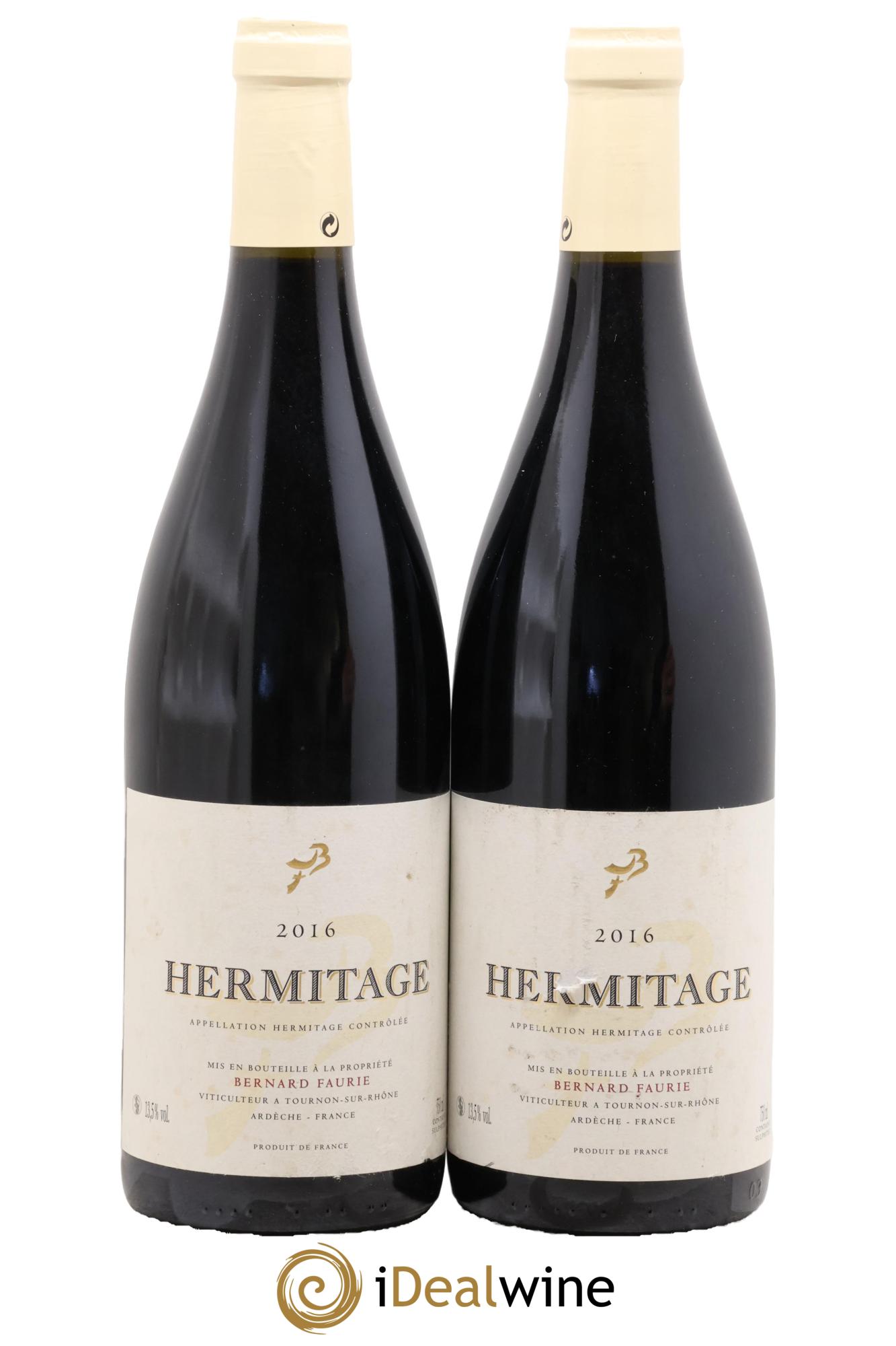 Hermitage Greffieux Bessards (capsule blanche) Bernard Faurie 2016 - Lotto di 2 bottiglie - 0
