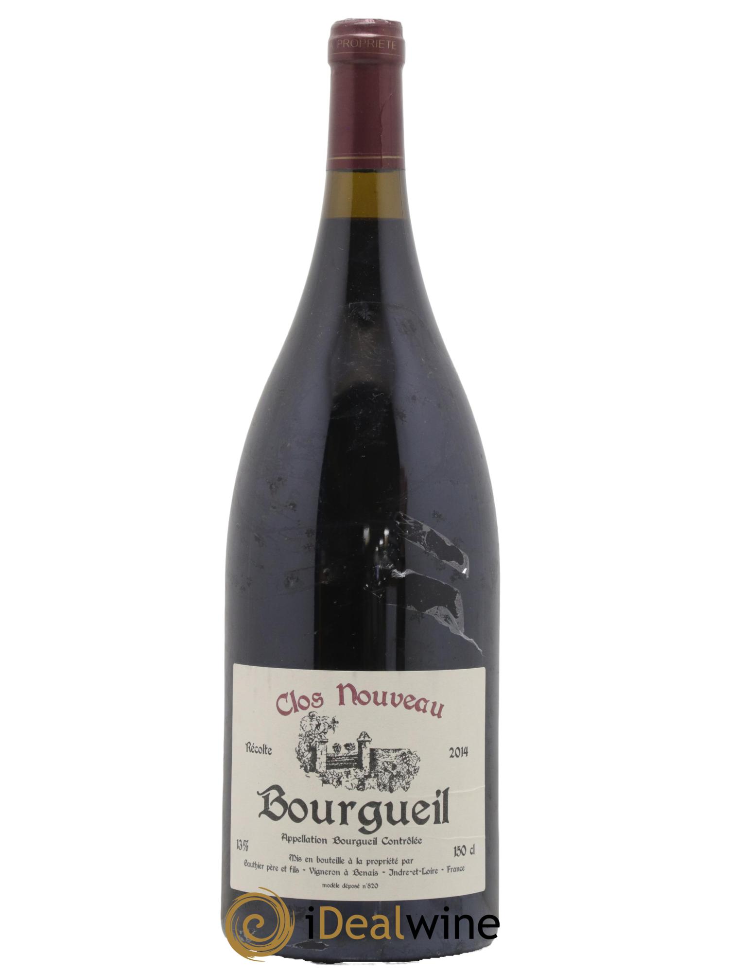 Bourgueil Clos Nouveau Domaine du Bel Air 2014 - Lot de 1 magnum - 0