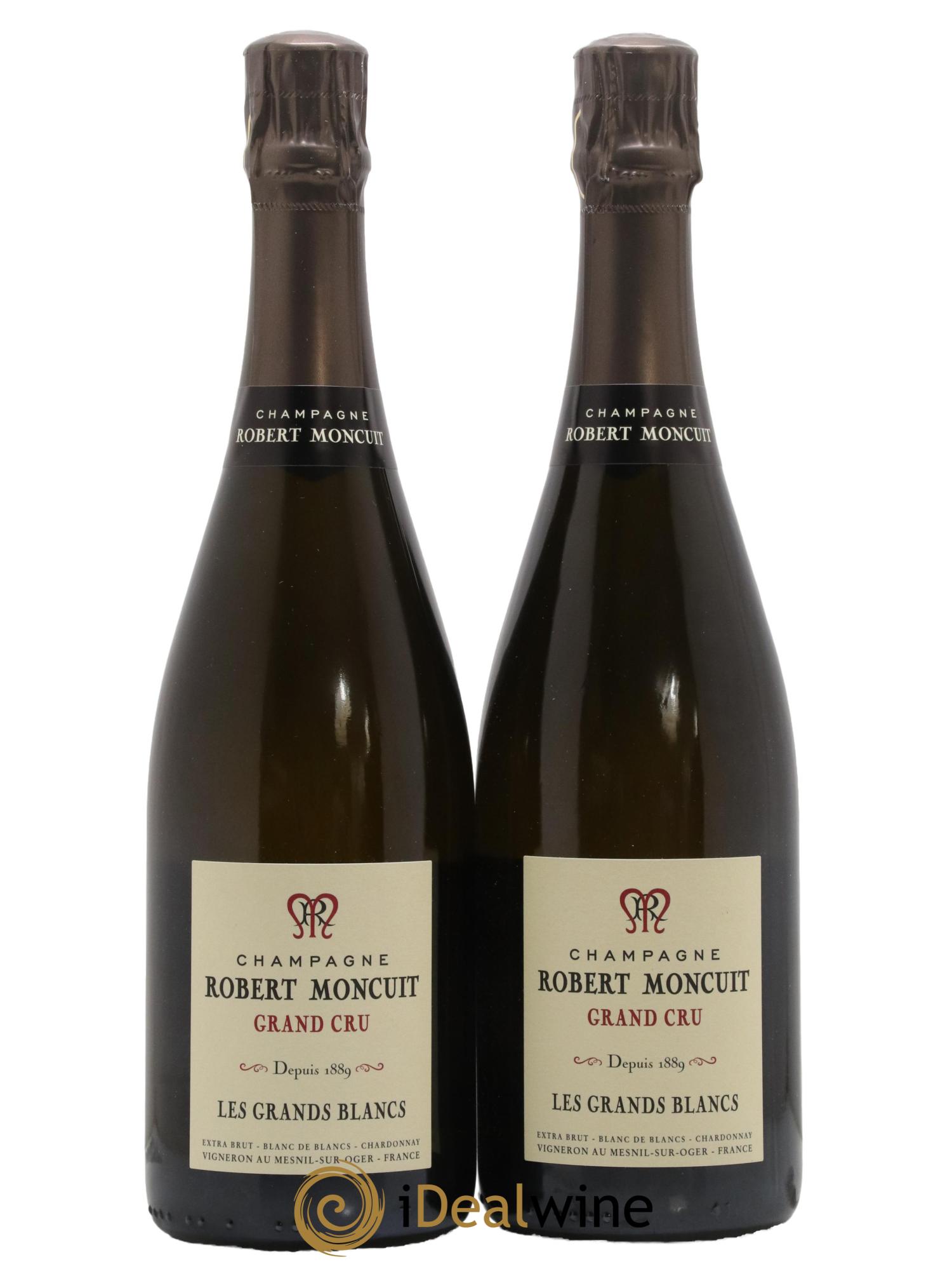 Les Grands Blancs Grand Cru Extra-Brut Robert Moncuit - Lot de 2 bouteilles - 0