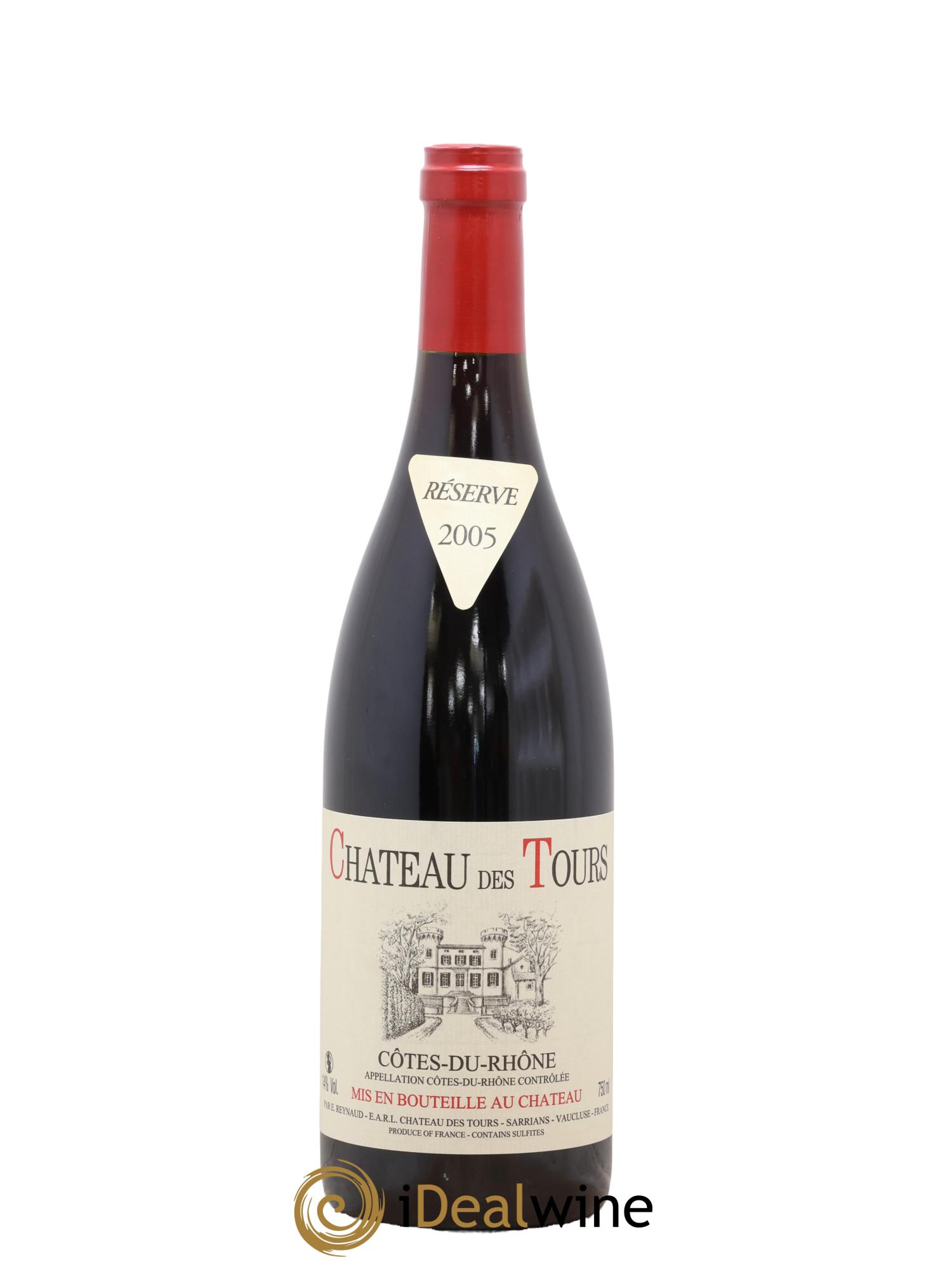 Côtes-du-Rhône Château des Tours Emmanuel Reynaud 2005 - Lot de 1 bouteille - 0