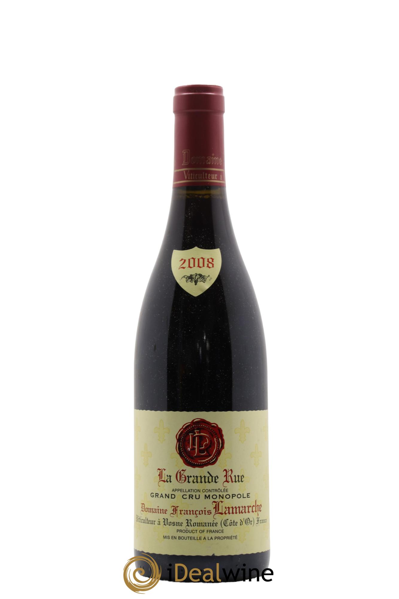 La Grande Rue Grand Cru Lamarche (Domaine) 2008 - Lot de 1 bouteille - 0
