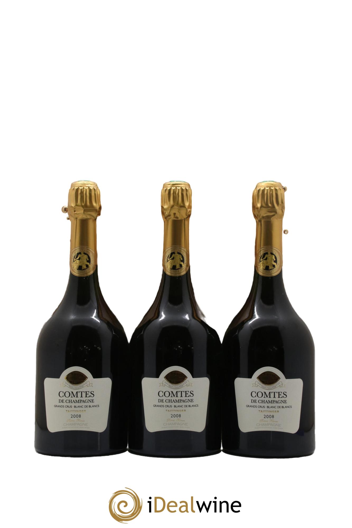 Comtes de Champagne Taittinger 2008 - Lot de 3 bouteilles - 0
