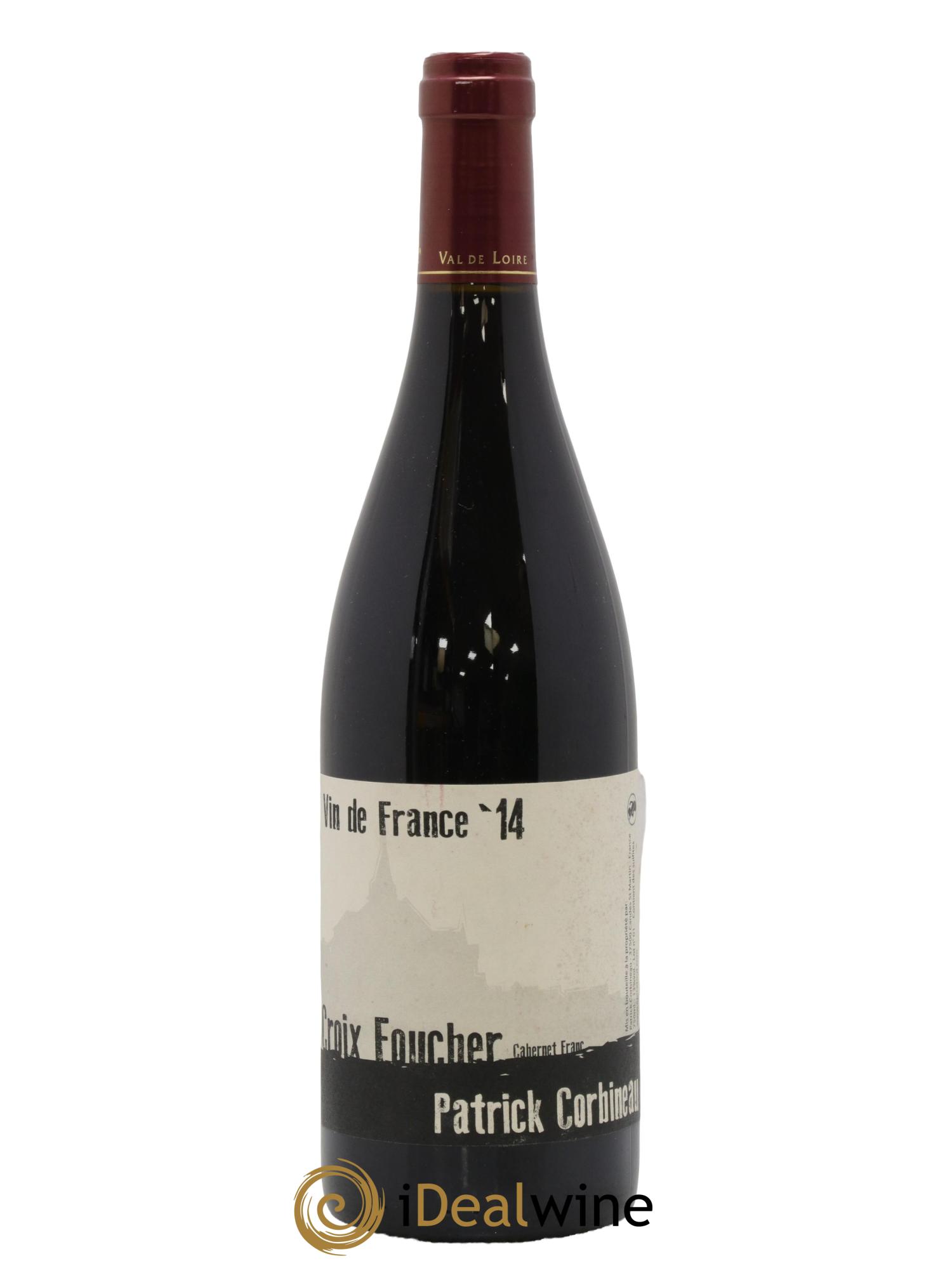Vin de France Croix Foucher Patrick Corbineau 2014 - Lot de 1 bouteille - 0