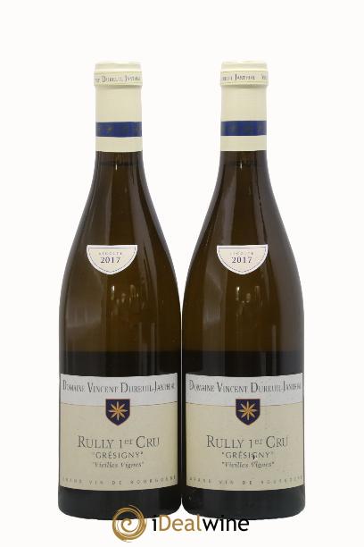 Rully 1er Cru Grésigny Vieilles Vignes Vincent Dureuil-Janthial 2017 - Lot de 2 bouteilles - 0