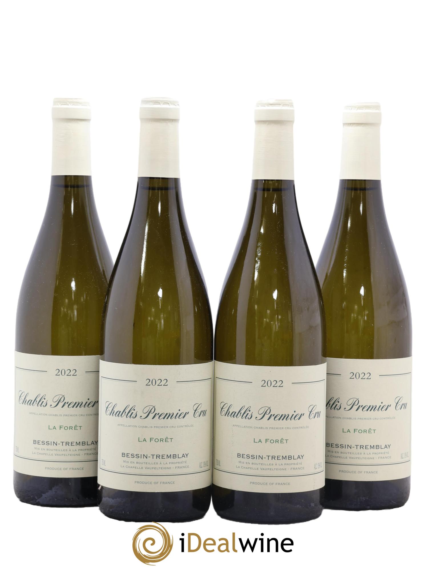 Chablis 1er Cru La Forêt Bessin-Tremblay 2022 - Lot of 4 bottles - 0