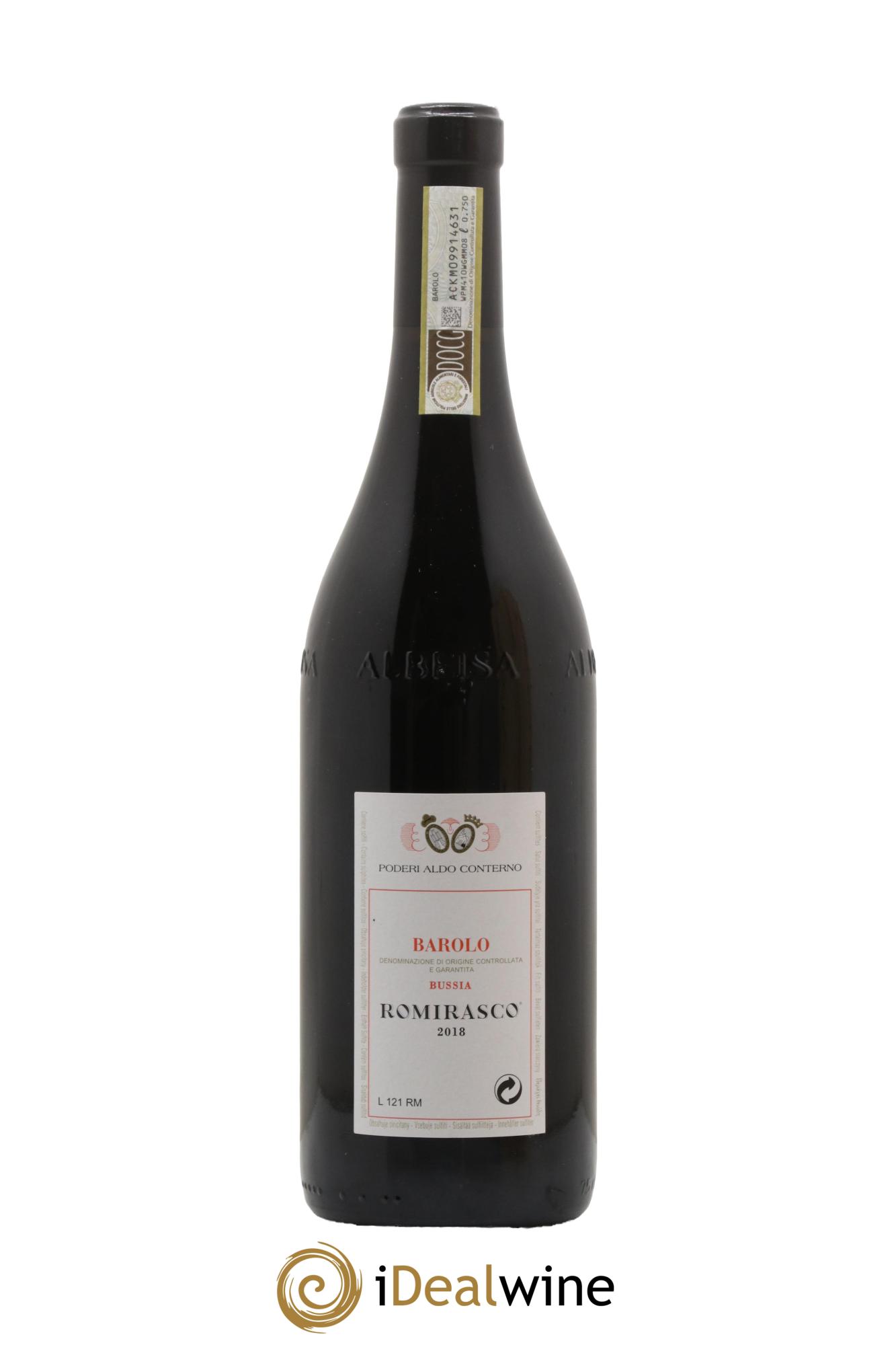 Barolo DOCG Bussia Romirasco Aldo Conterno 2018 - Lot de 1 bouteille - 2