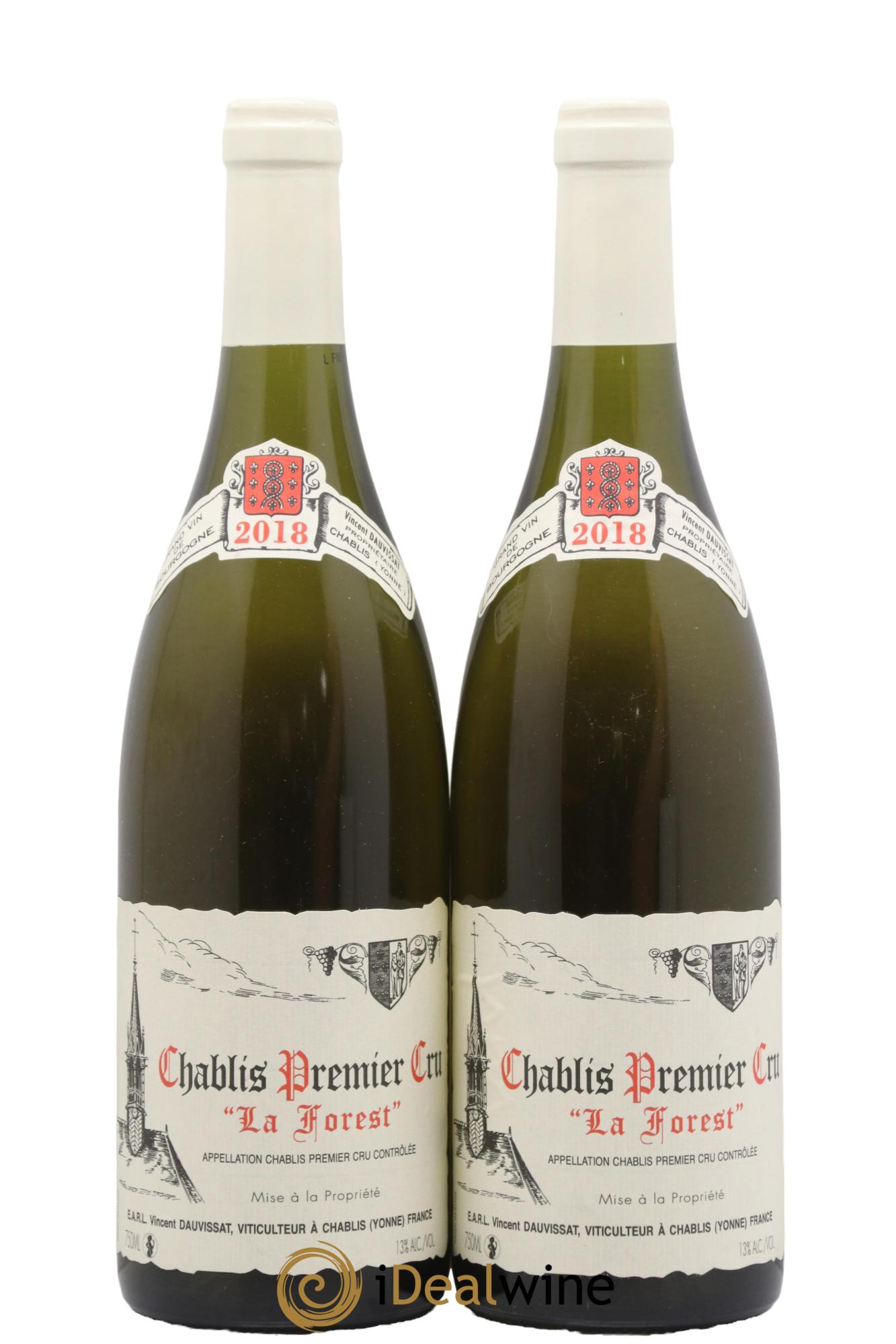 Chablis 1er Cru La Forest Vincent Dauvissat (Domaine) 2018 - Posten von 2 Flaschen - 0
