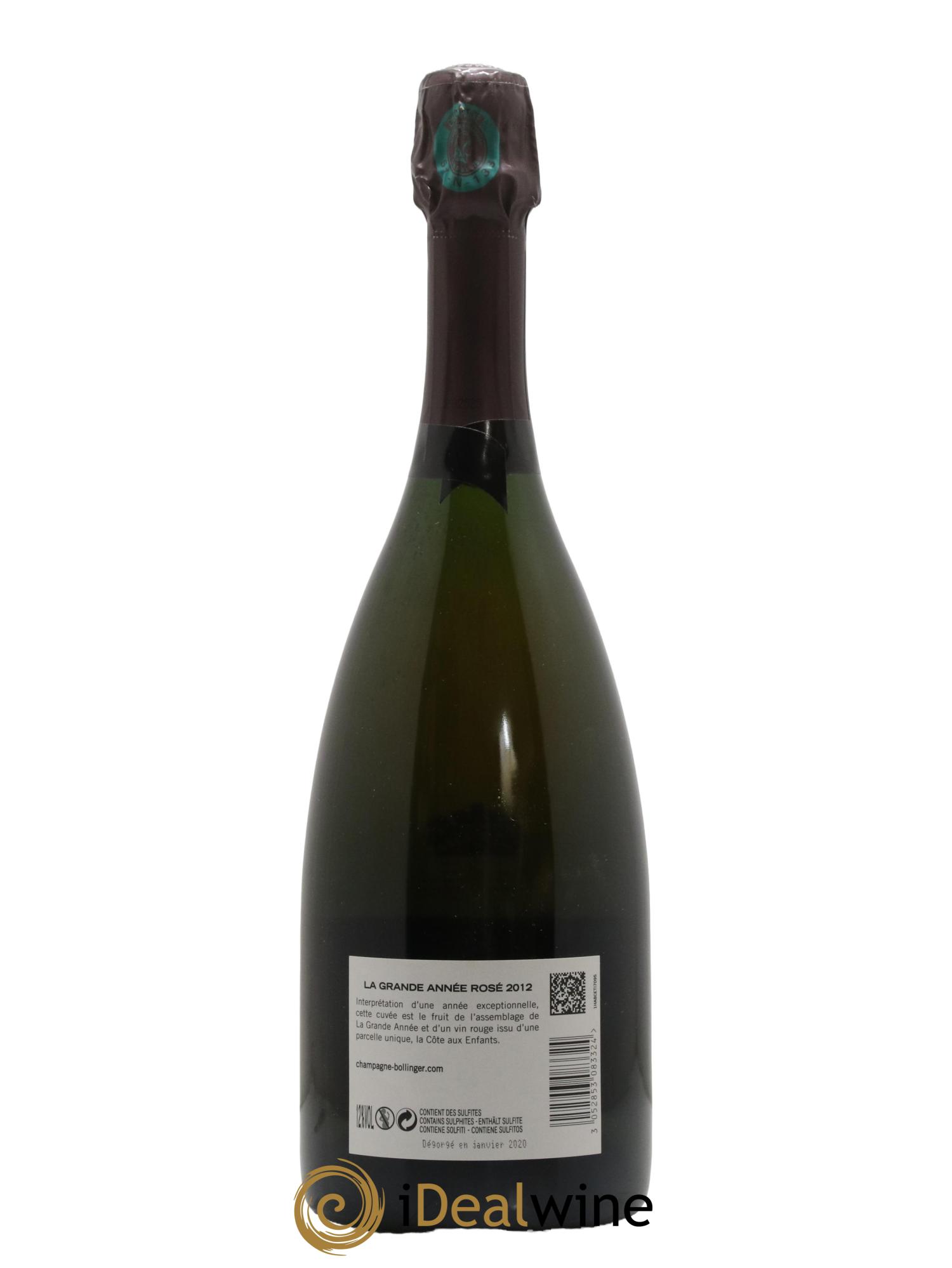 Grande Année Brut Bollinger 2012 - Lotto di 1 bottiglia - 1