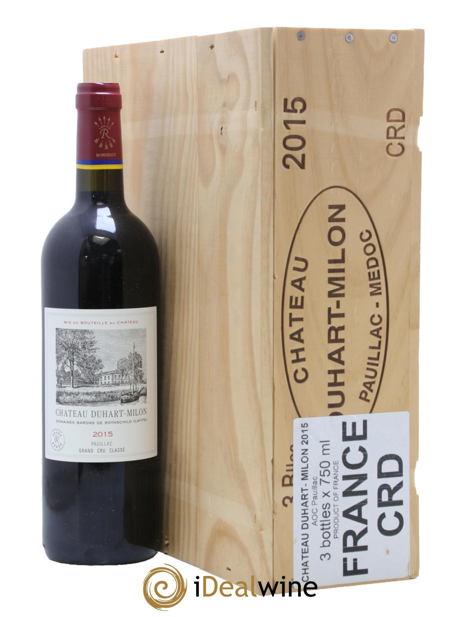 Château Duhart-Milon 4ème Grand Cru Classé 2015 - Lot de 3 bouteilles - 1